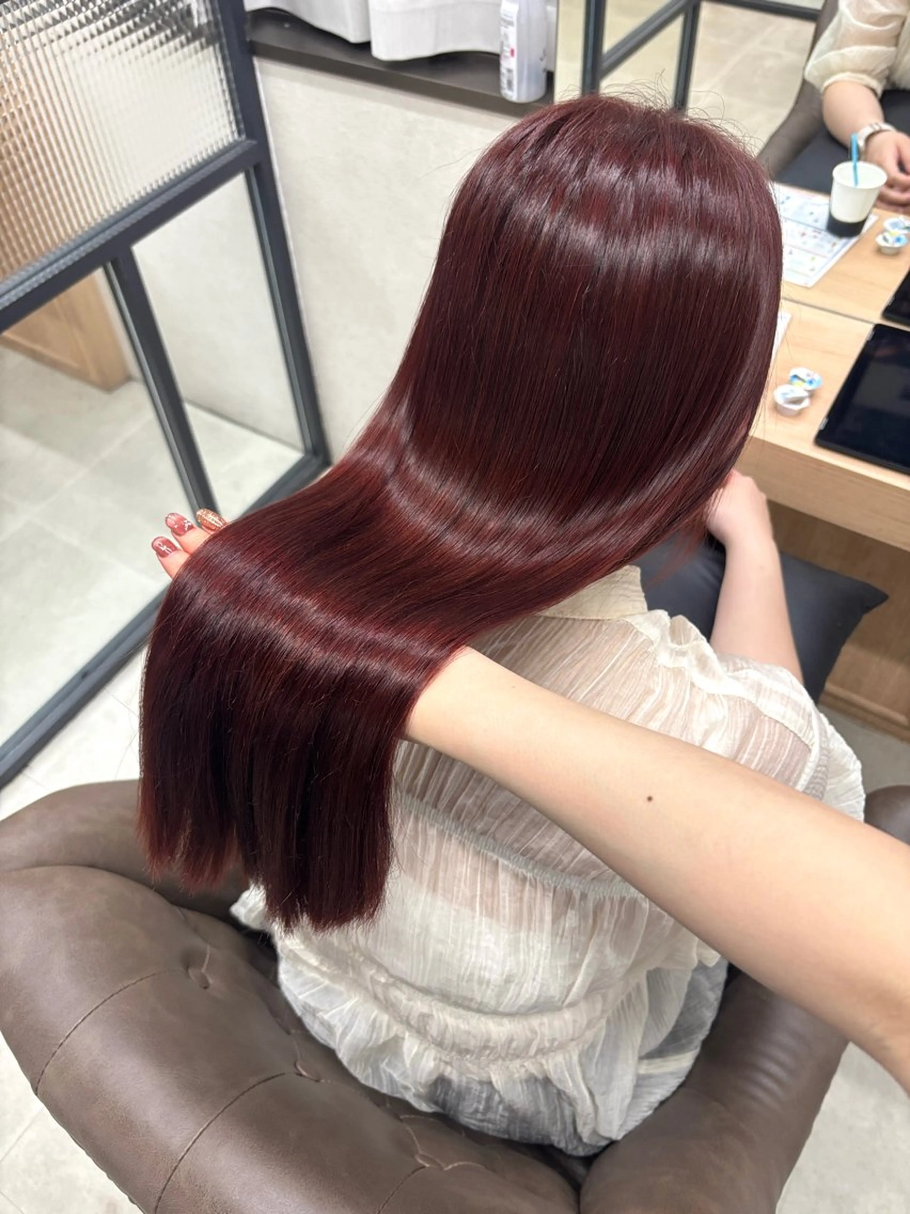 【至高の縮毛矯正】プラチナプラン縮毛矯正+カット+カラー+超濃度髪質改善TR🥀の写真