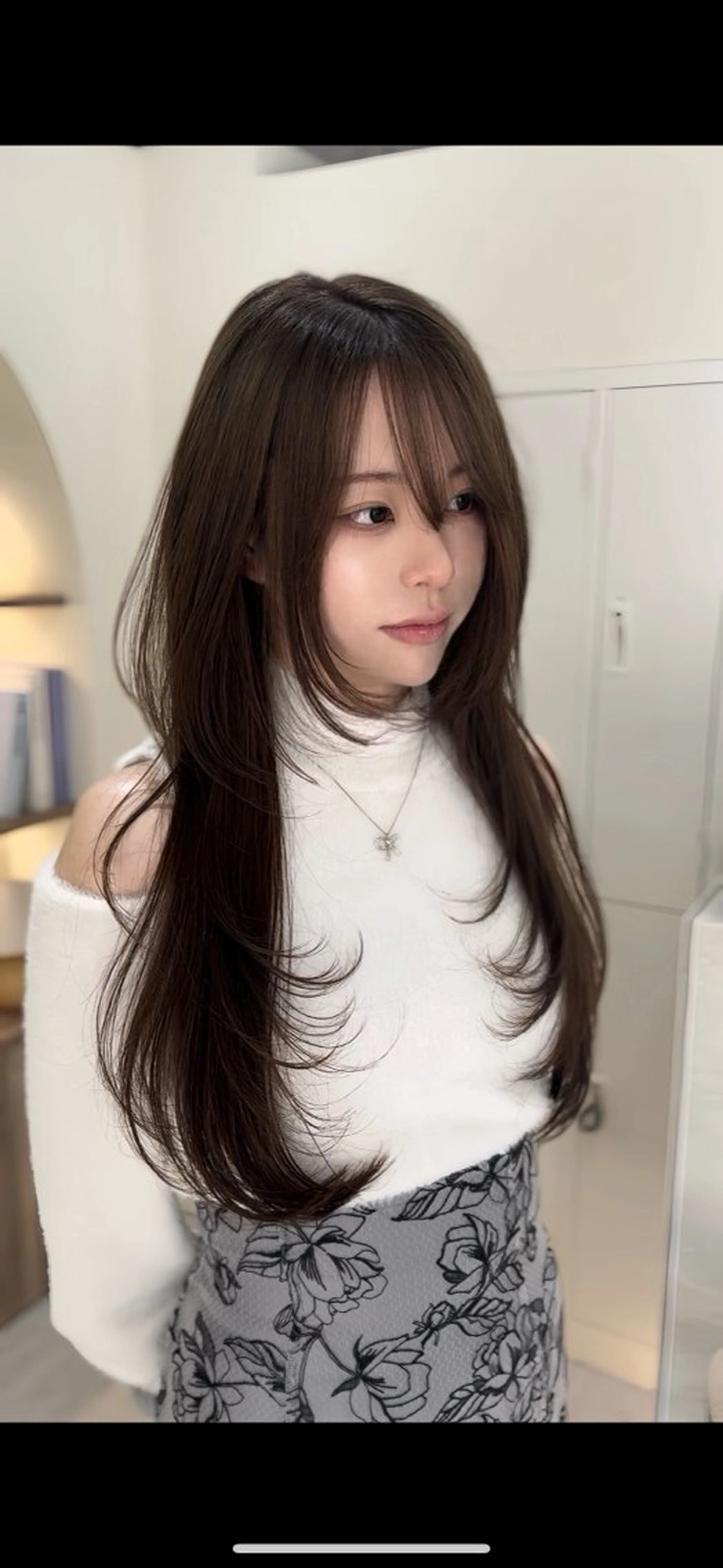 ロング カット ヘアカラー トリートメント 韓国ヘア🩶侑矢 艶髪透明感/福岡のヘアスタイル