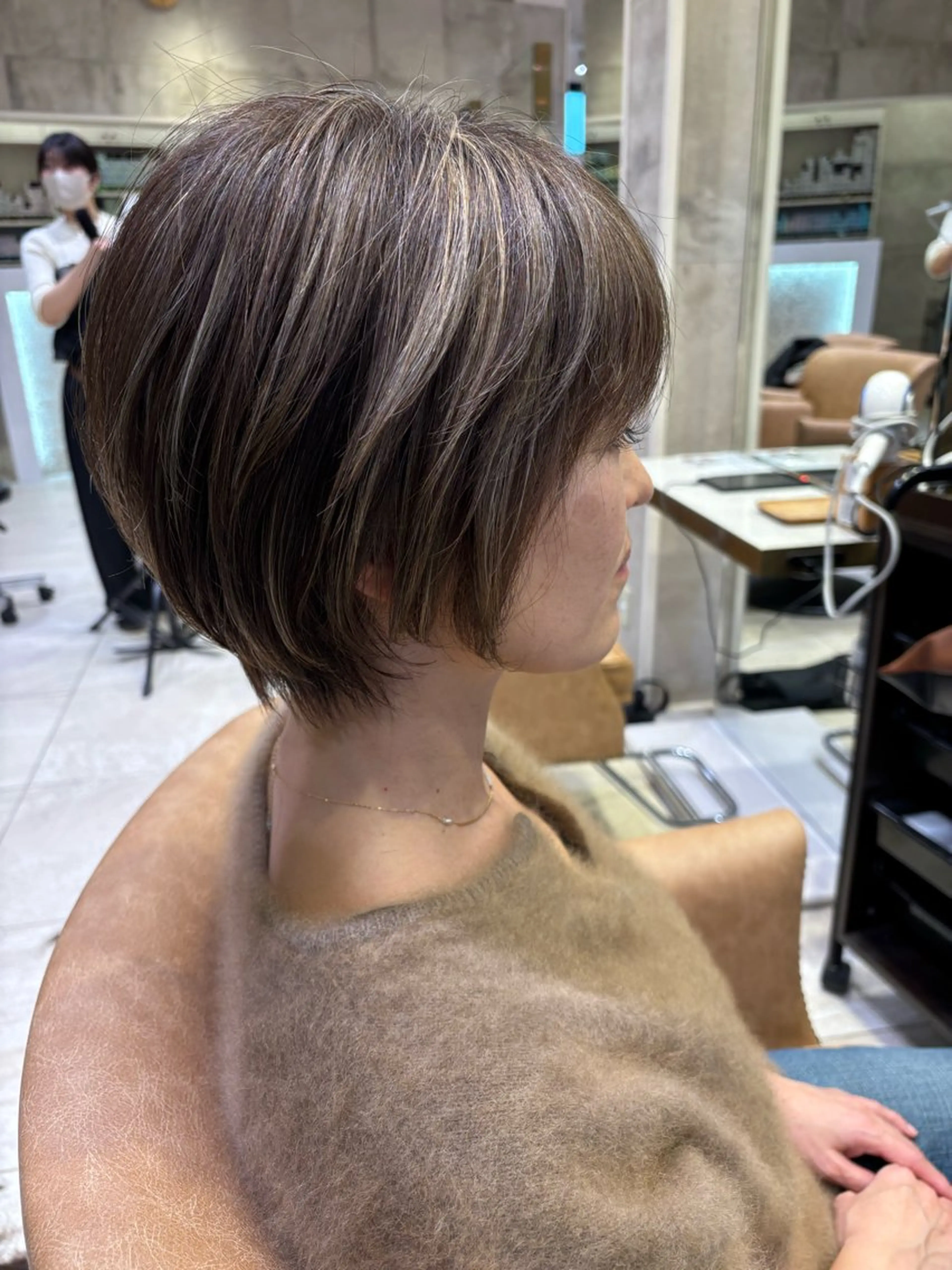 ショート ショート/レイヤー/ 無料/表参道/荒砂のヘアスタイル