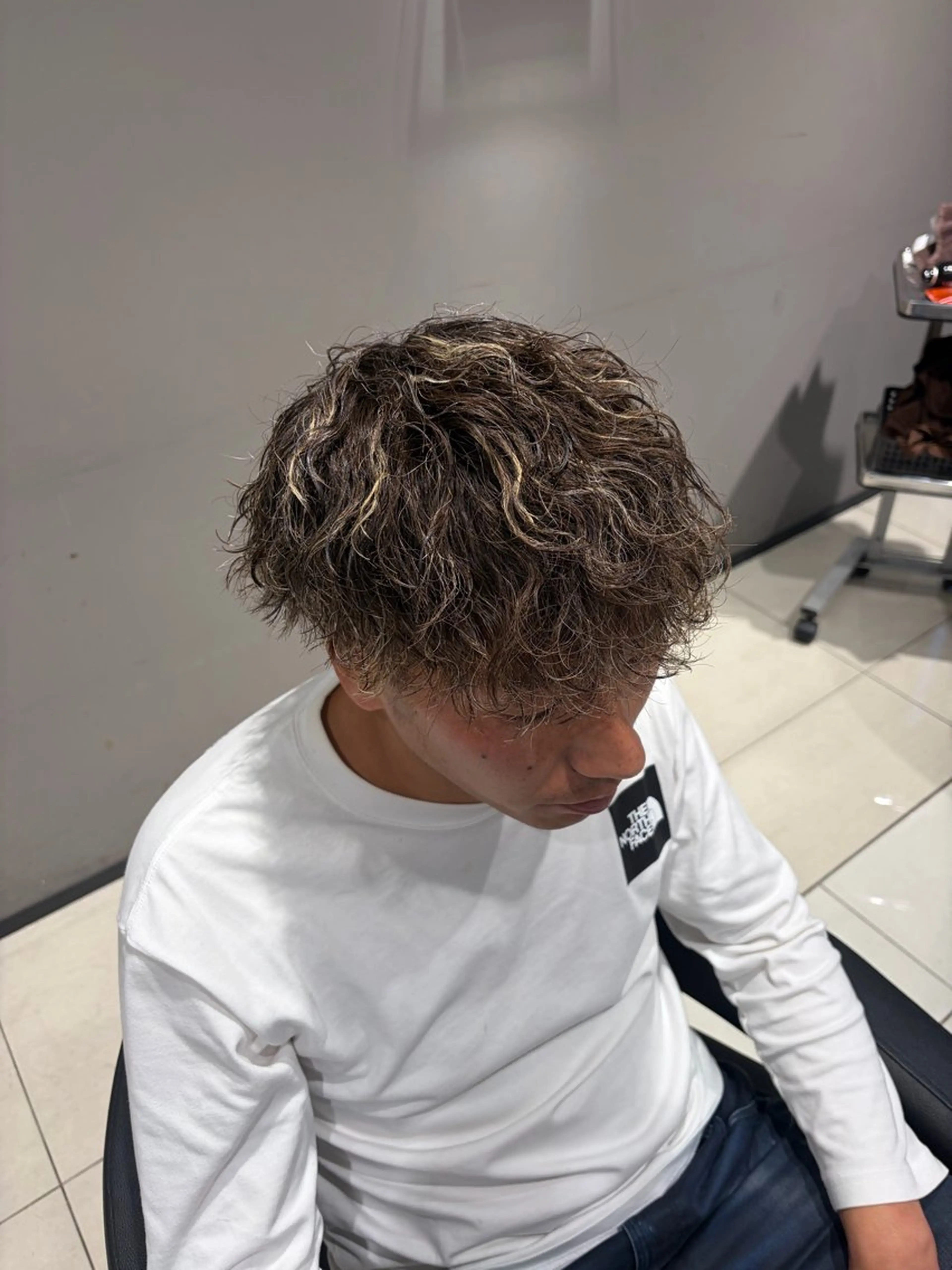 カラー パーマ メンズ 関内/メンズパーマ/ 男性専門/菊池蒼大のヘアスタイル