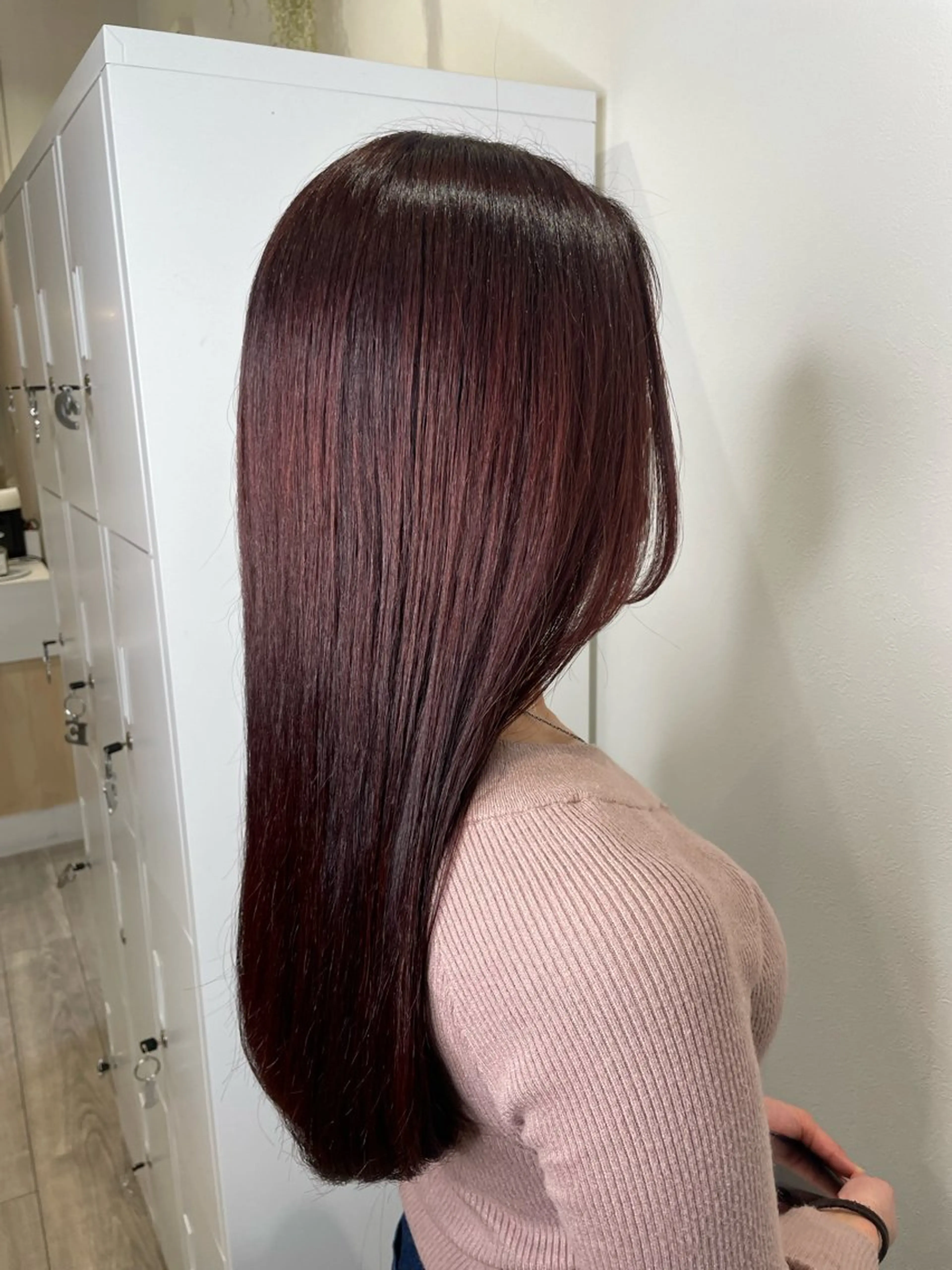 ロング レッドブラウン Sourire小倉店所属・Sourire/小倉 /maikaのヘアスタイル