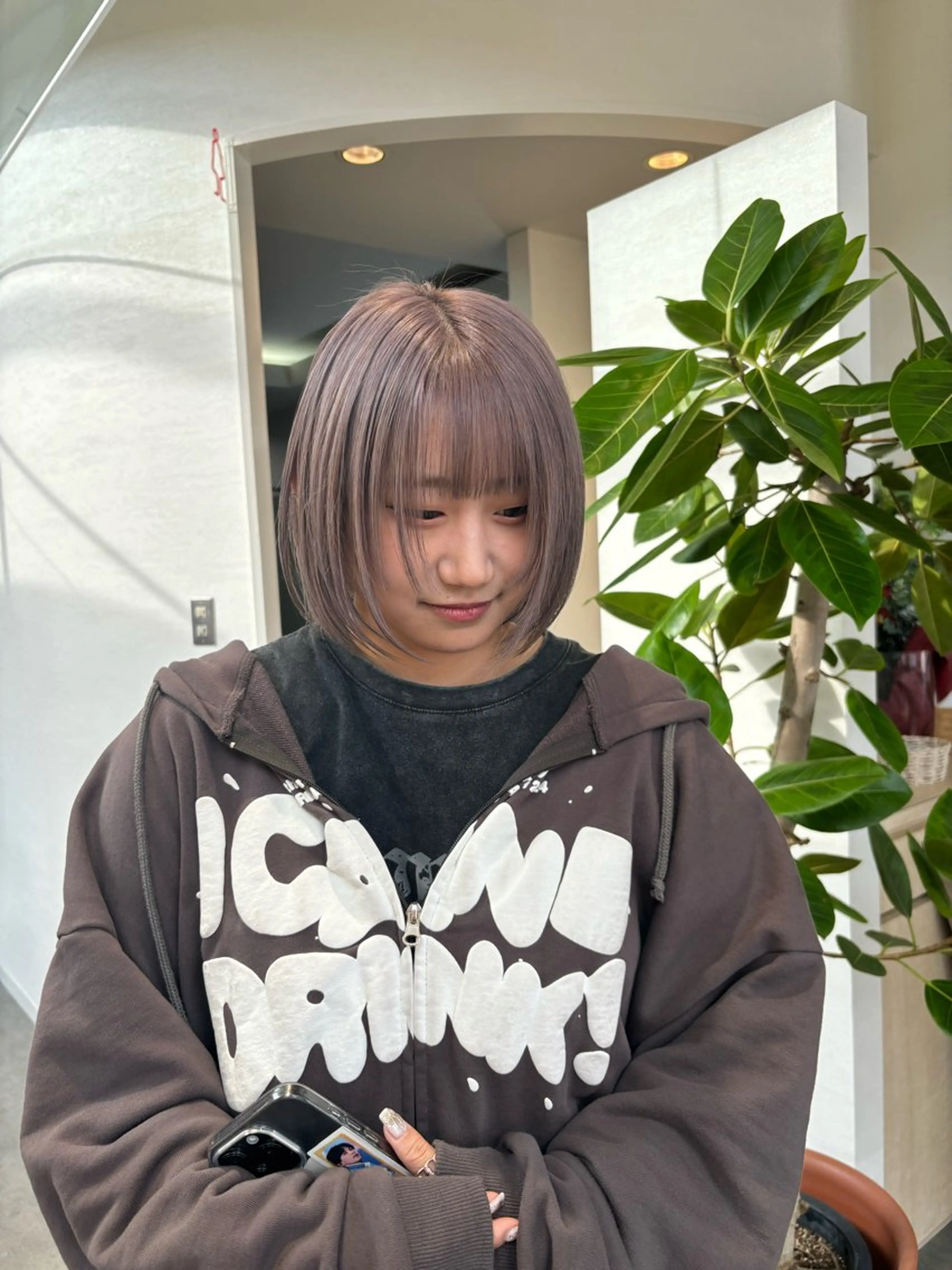 カラー 抜け感ヘア໒꒱ブリー チ໒꒱chihanaのヘアスタイル