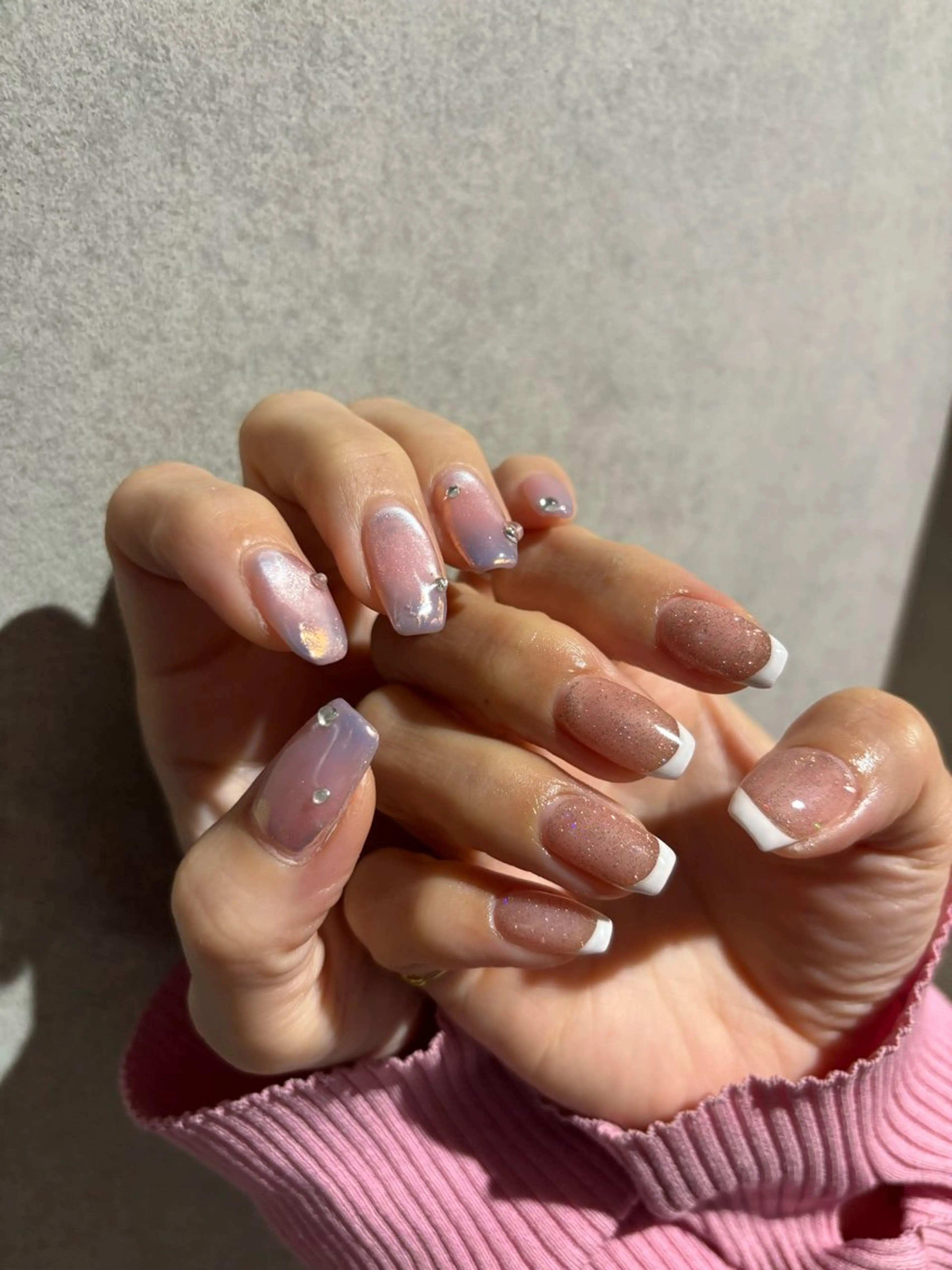 ネイル オーロラネイル マグネットネイル ネイルサロンマーノ所属・mano Hanaのネイルデザイン