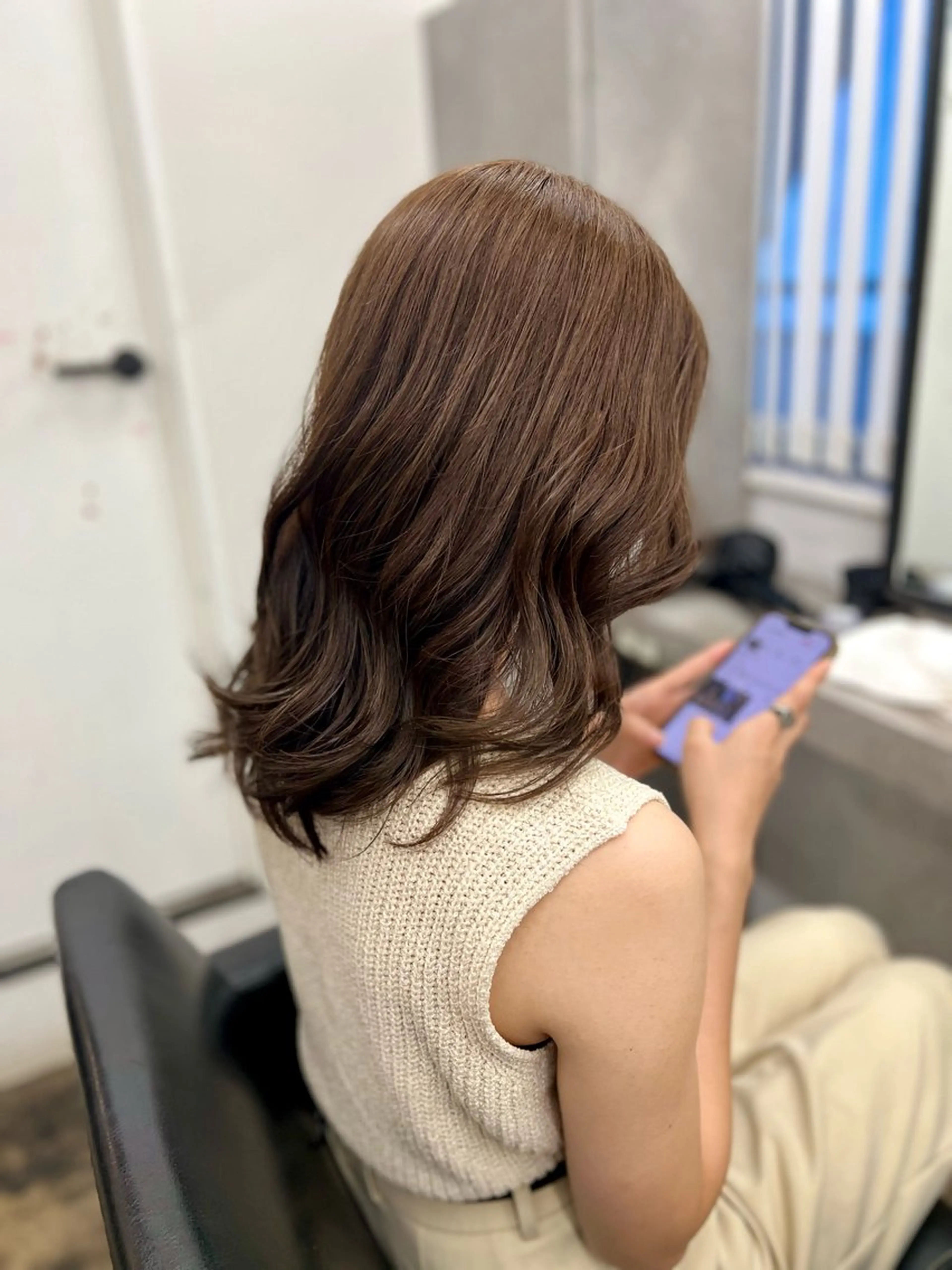 【大人気イルミナカラー】カット+透明感イルミナカラ－💙💜の写真