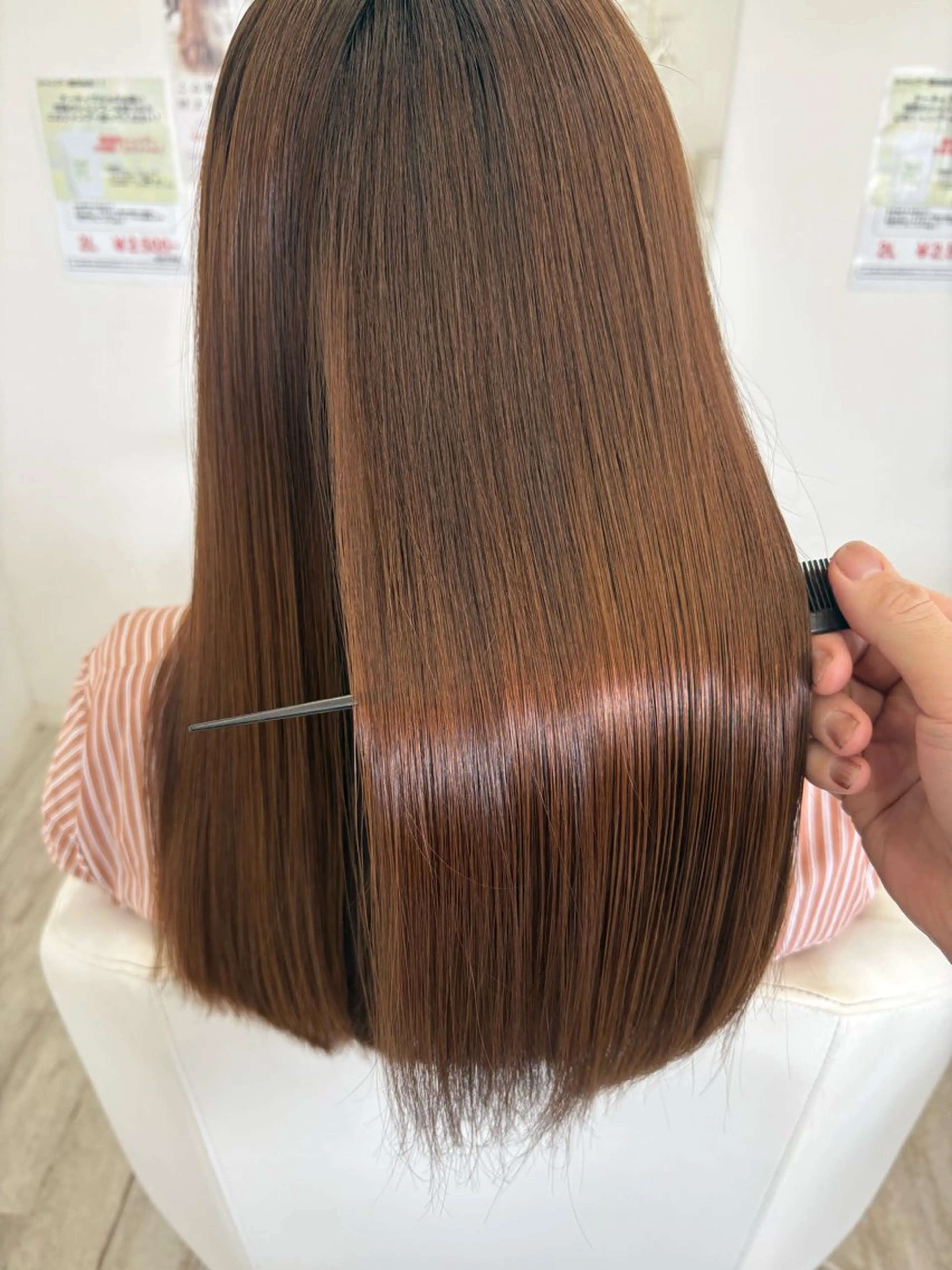 ロング カット トリートメント SHO担当髪質改善 東加古川アーティブのヘアスタイル