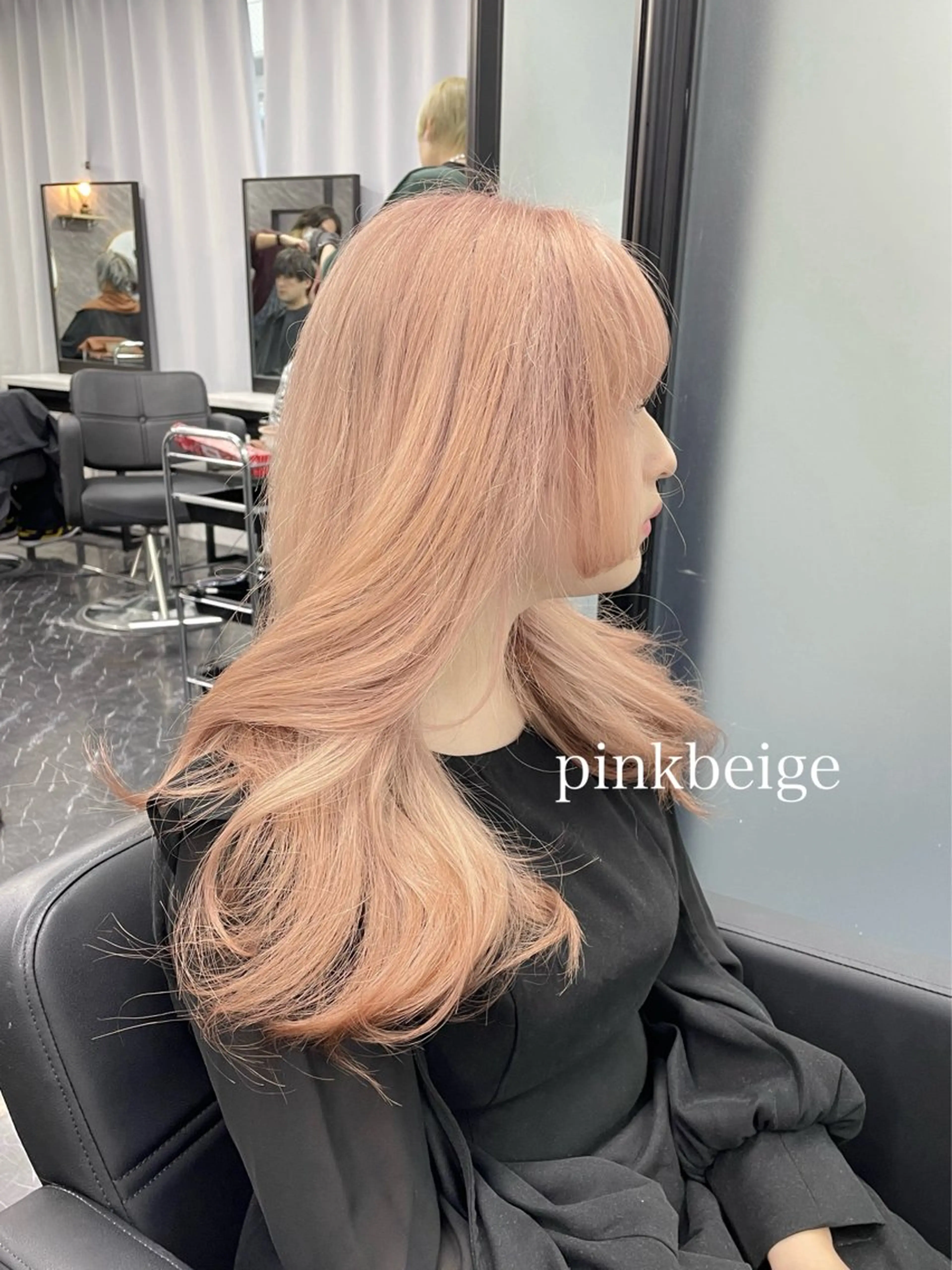 セミロング カラー ヘアカラー トリートメント エクステ🩵ブリーチ 韓国ヘア🩵KAEのヘアスタイル