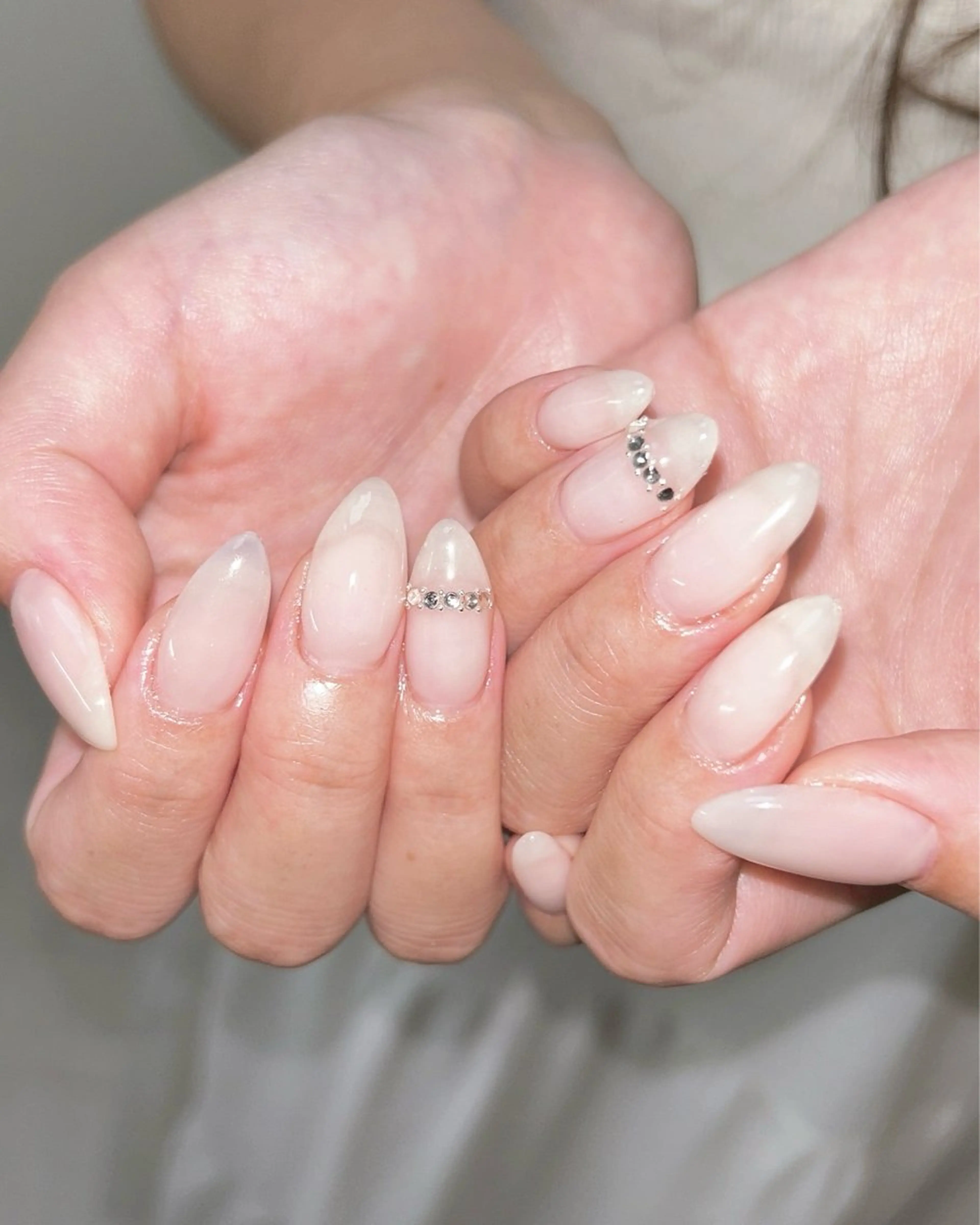 ネイル キラキラネイル ストーンネイル ハンドネイル ten nail salon　かえでのネイルデザイン