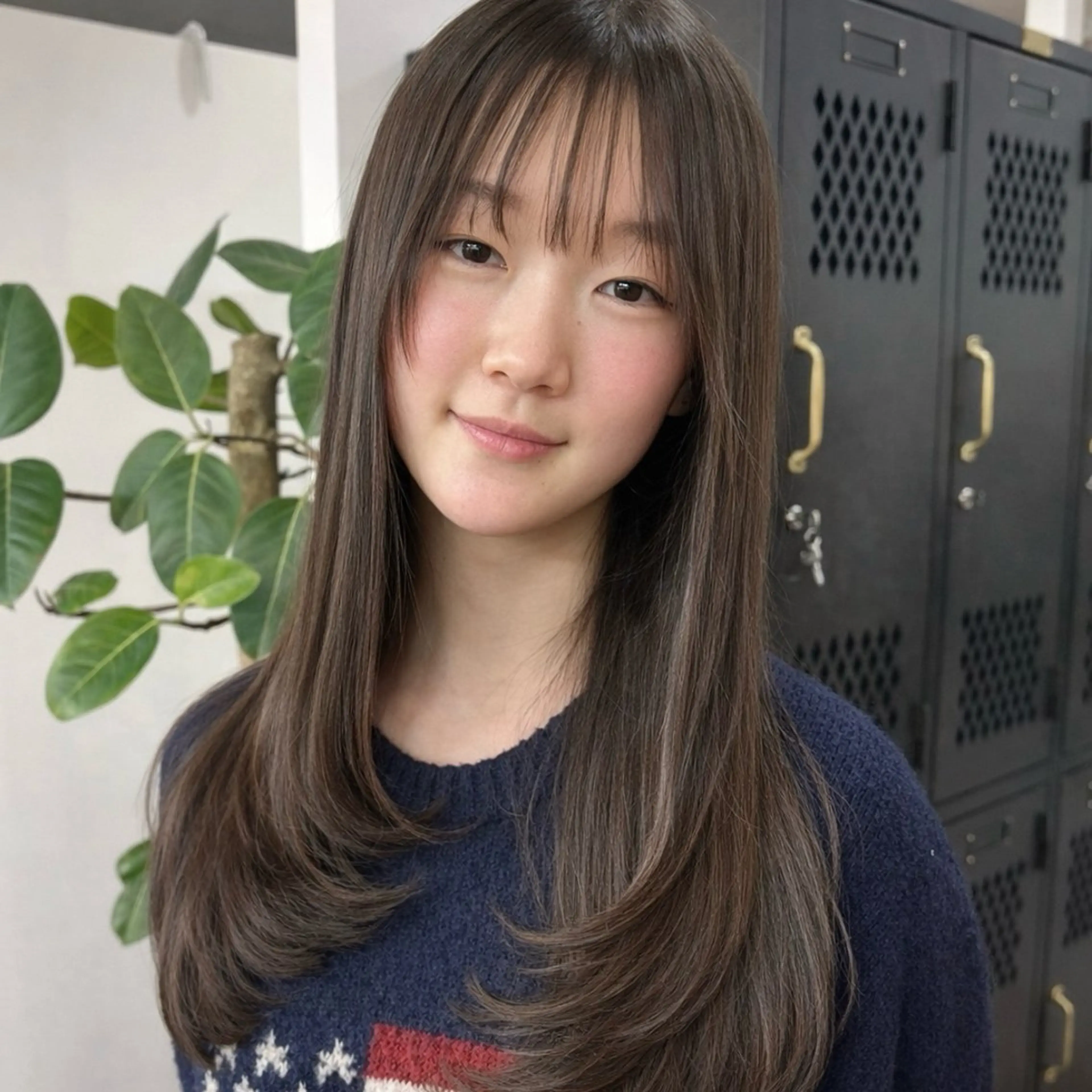 ロング 韓国風ヘア レイヤーカット Aleap owl所属・saria [ALEAP]のヘアスタイル