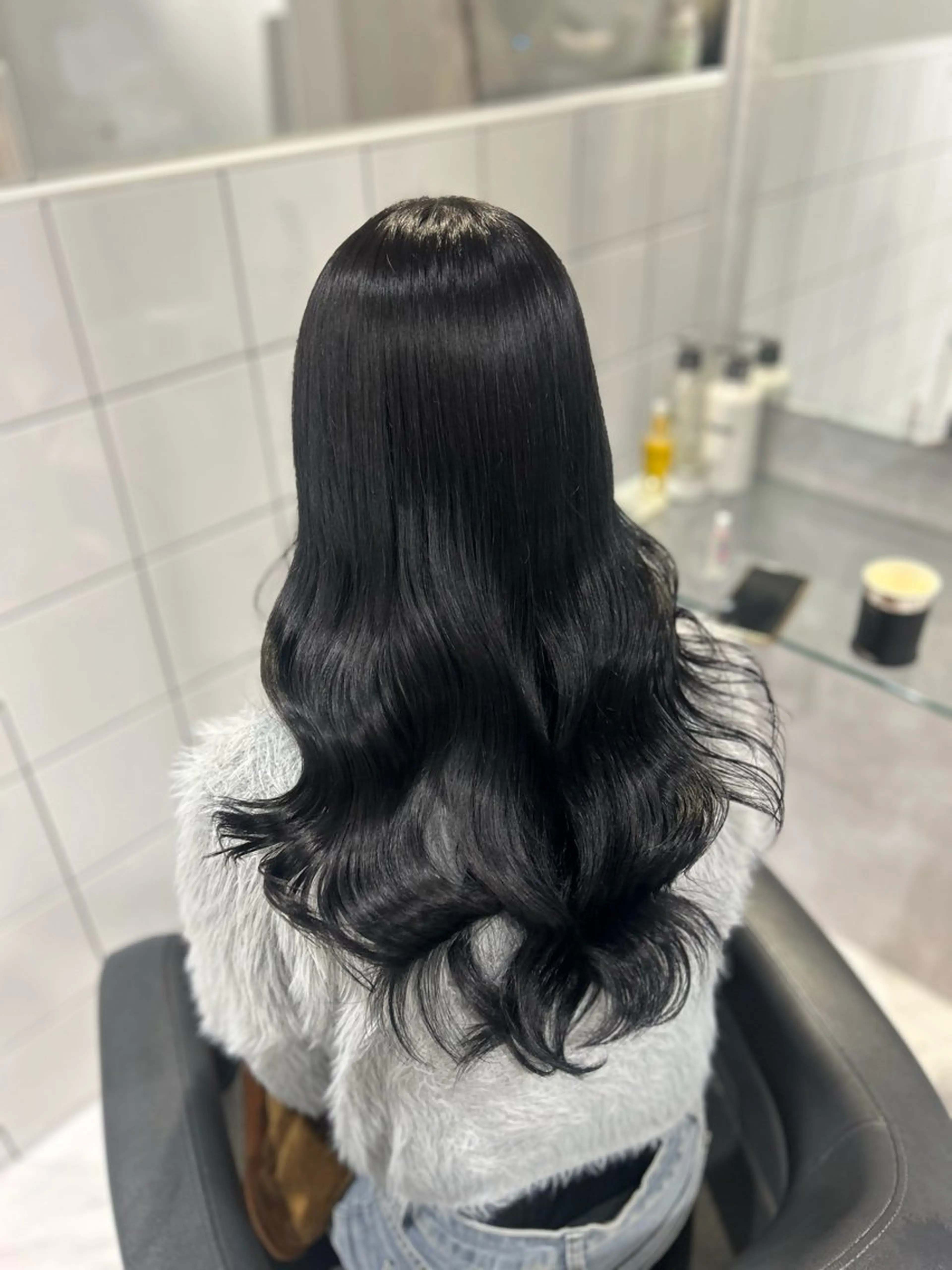 ロング カラー カット ヘアカラー トリートメント 表参道/透明感カラー /暗髪/ジュキヤのヘアスタイル