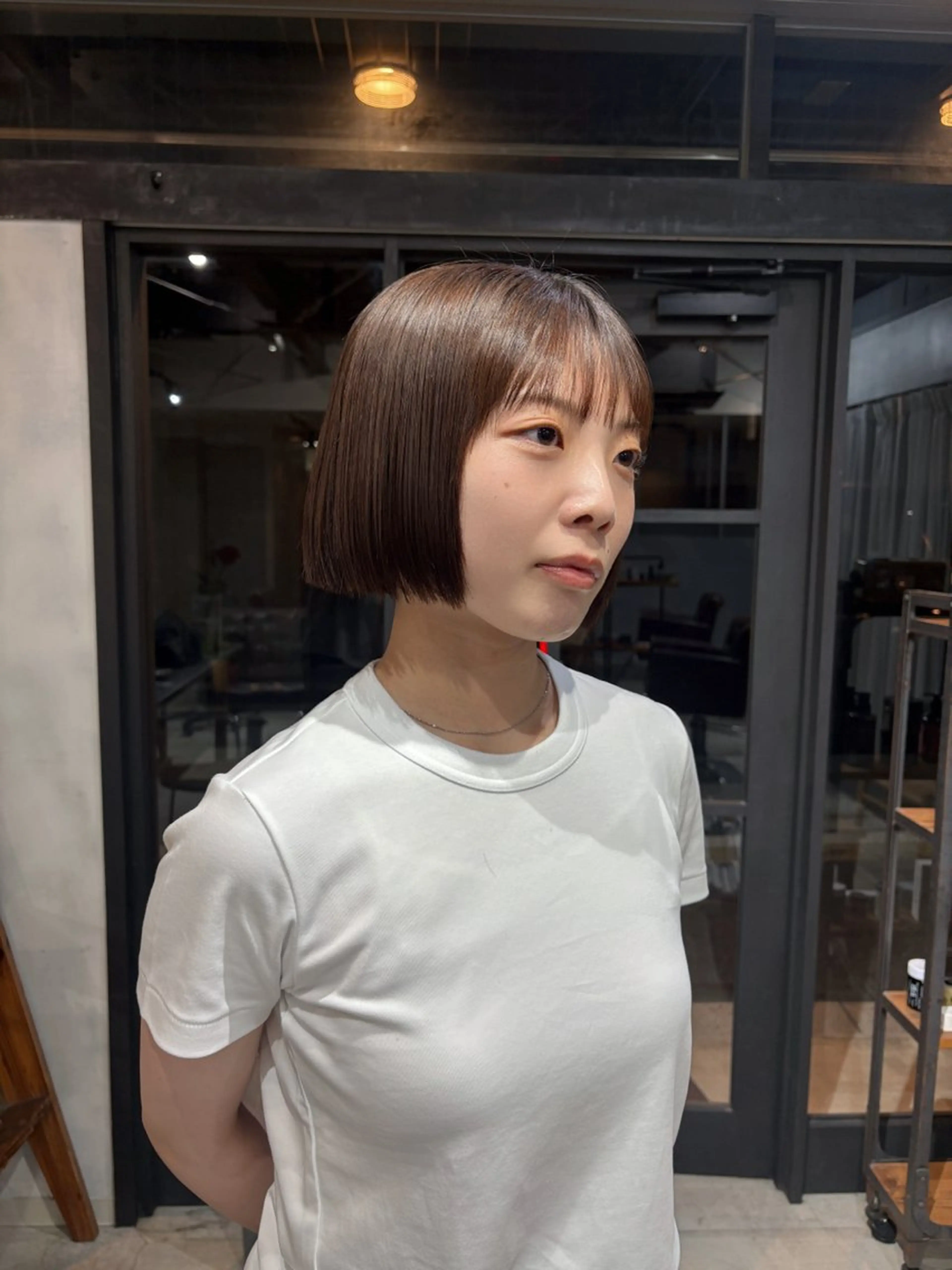 ショート ボブ 京都/カラー/松野 翔のヘアスタイル