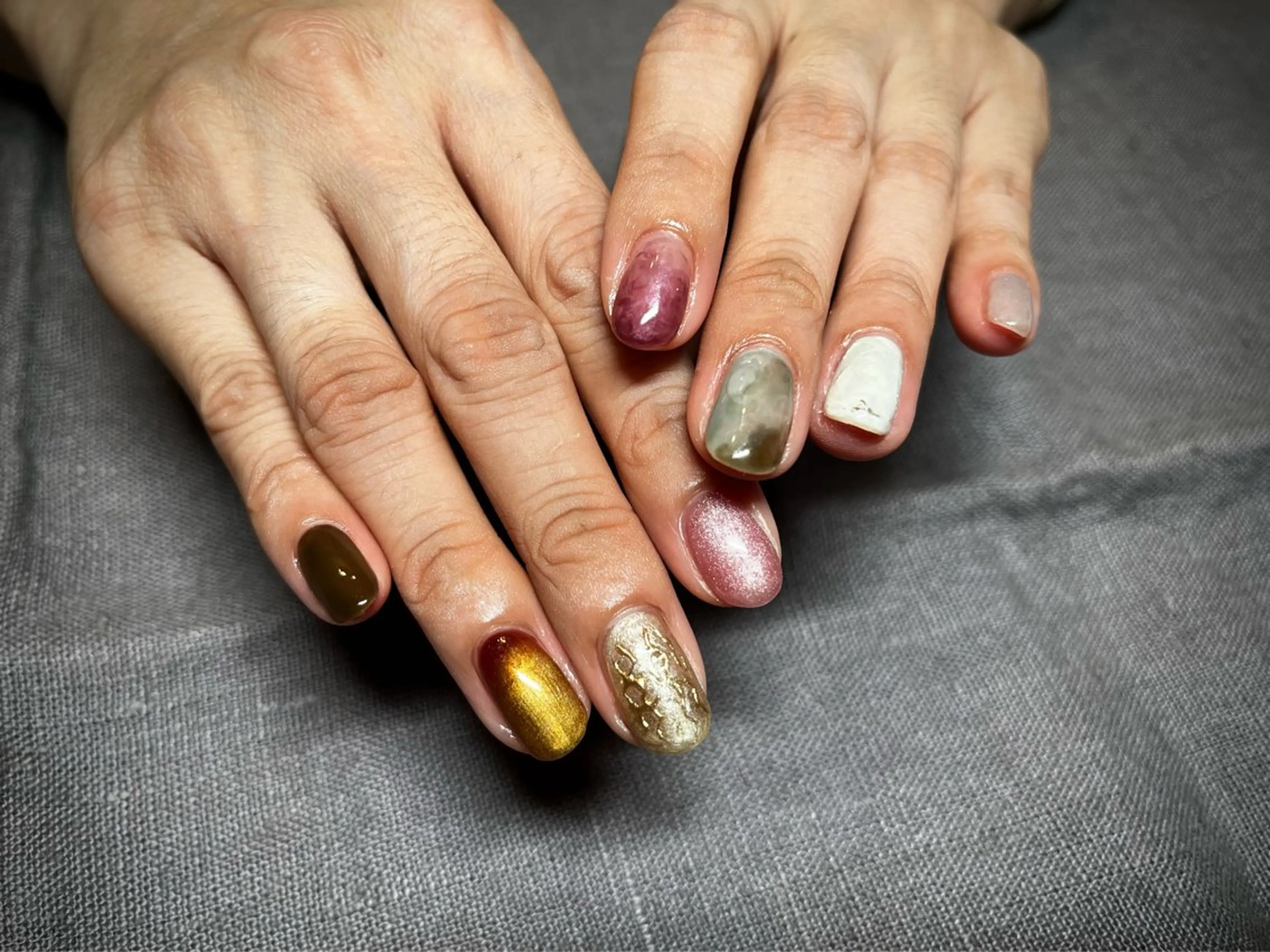 ネイル 持ち込み ニュアンスネイル atelier mofのネイルデザイン