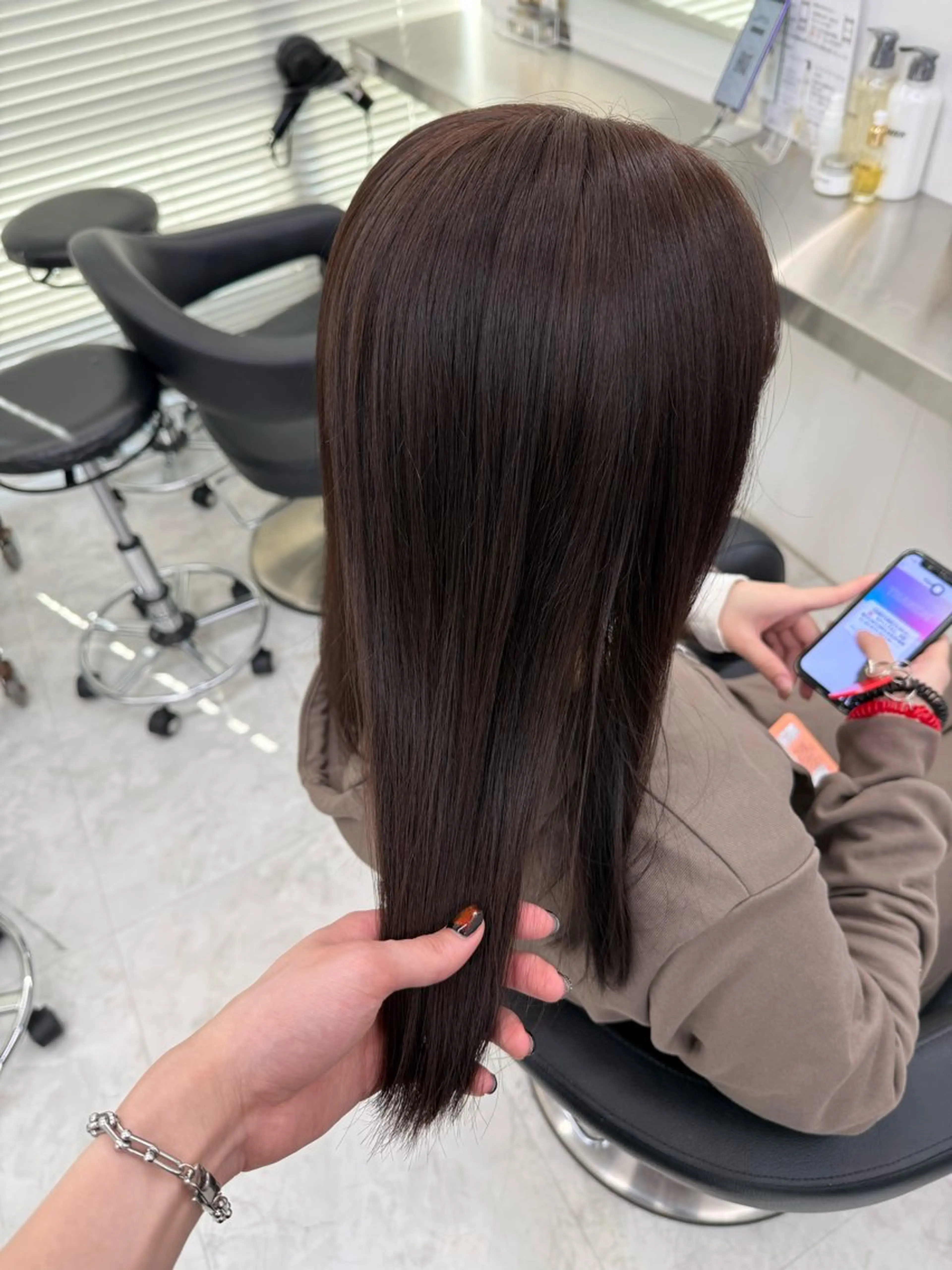 ロング カラー カット ヘアカラー 中韓レイヤー/ ブラウン🤎はやとのヘアスタイル