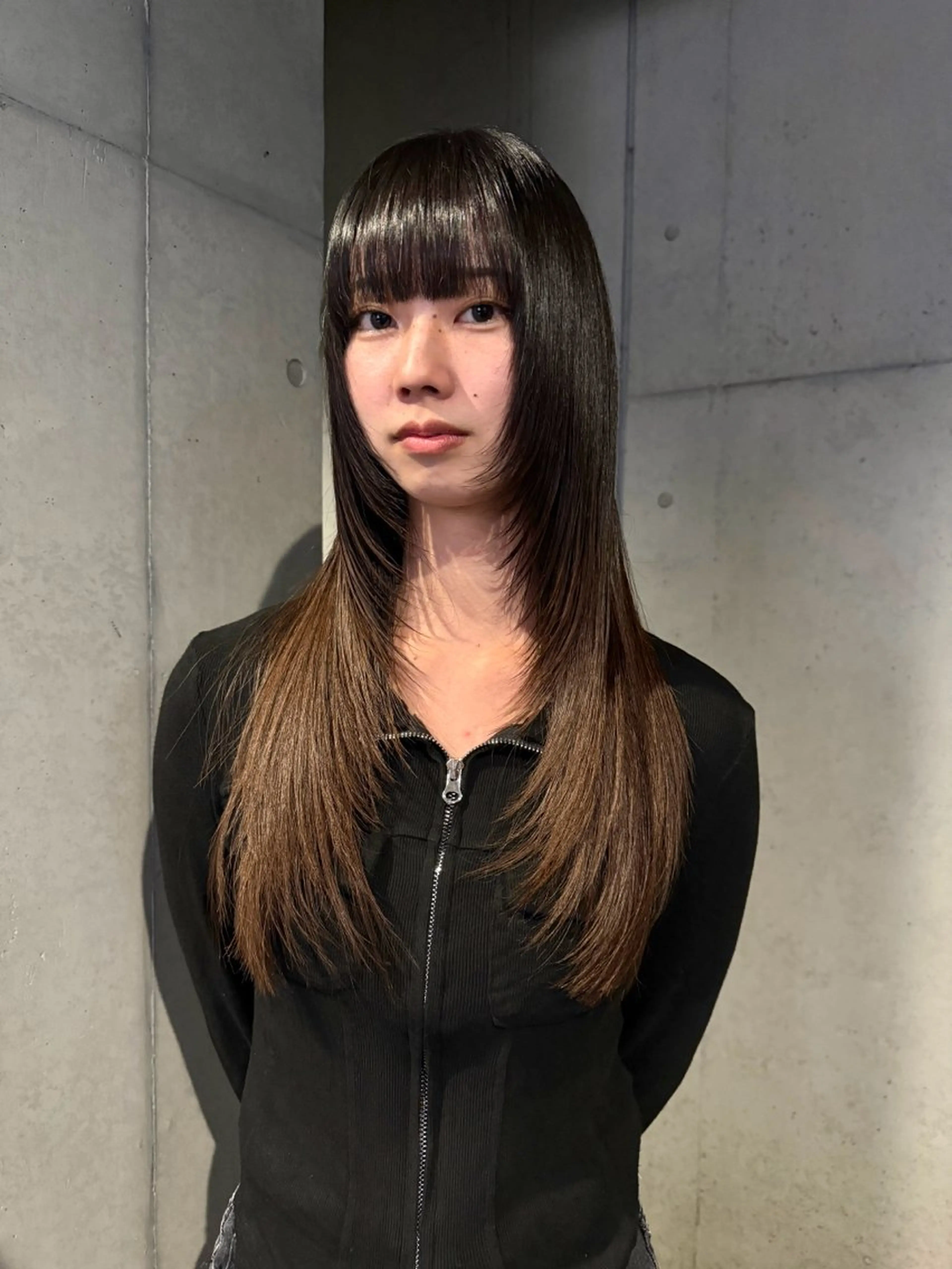 ロング カット ヘアカラー トリートメント だいち/ハイトーン/ デザインカラーのヘアスタイル