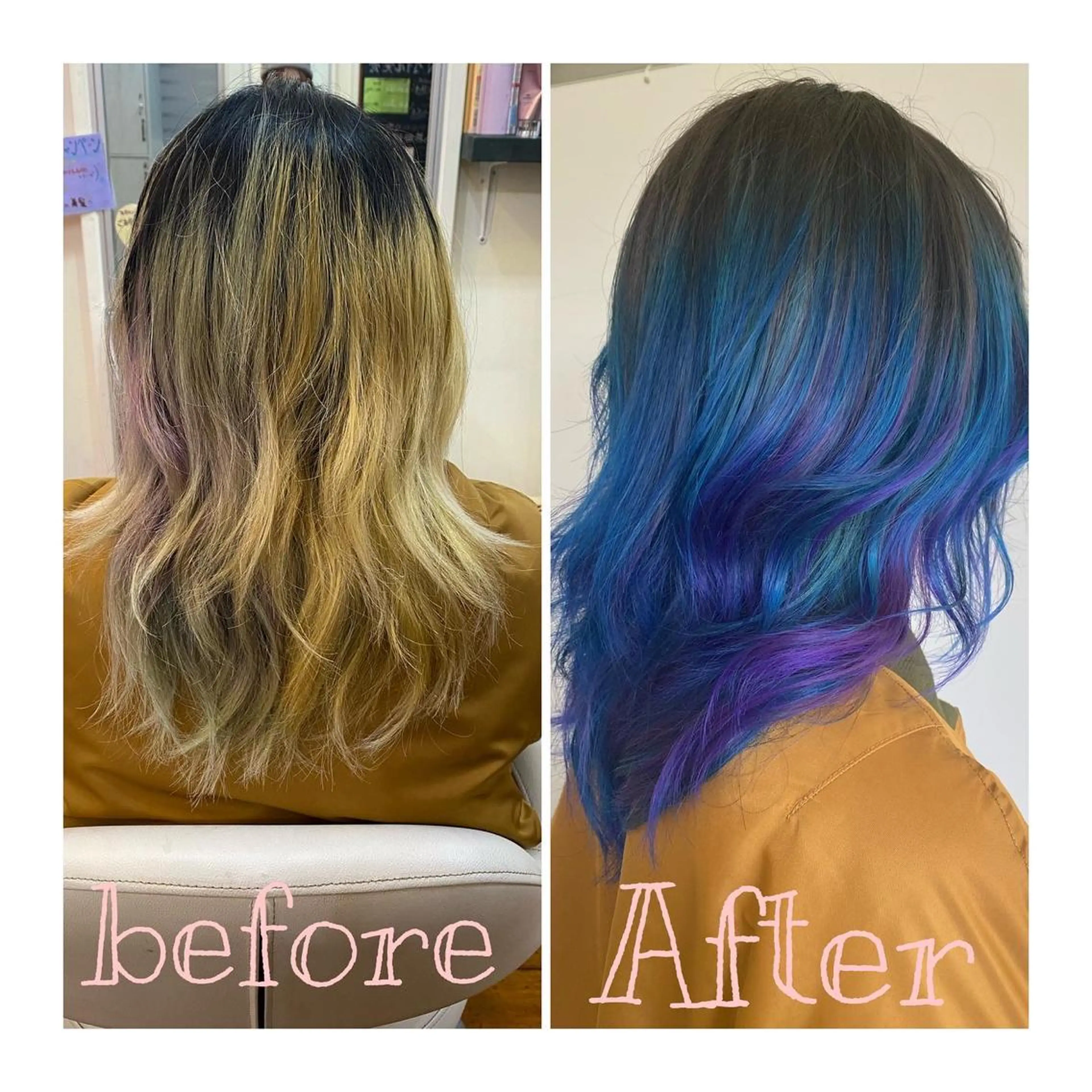 ミディアム カラー ヘアカラー トリートメント ヘッドスパ プルエク/clana ♡marinのヘアスタイル