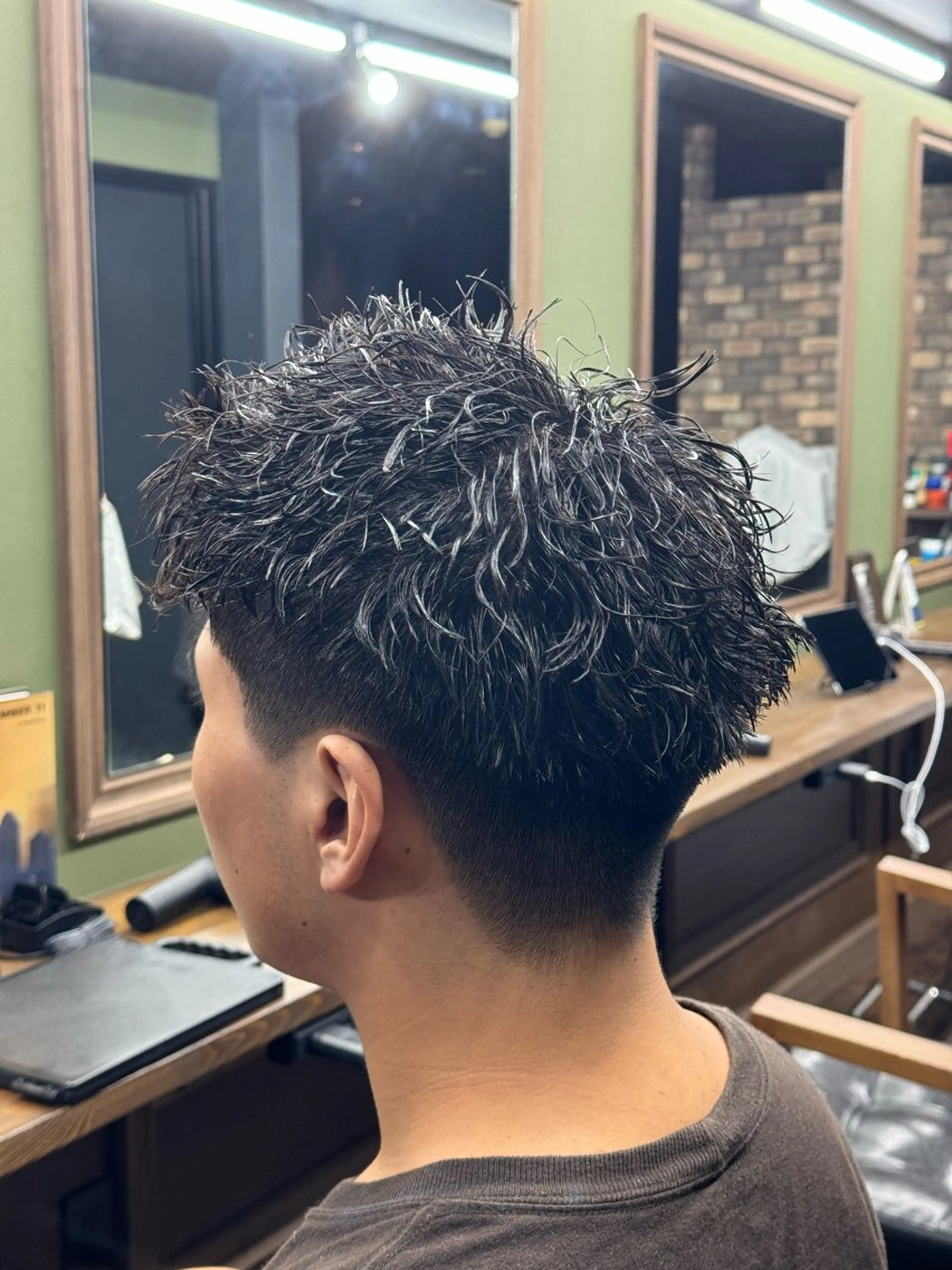 ショート パーマ メンズ メンズパーマ 川崎 健翔のヘアスタイル