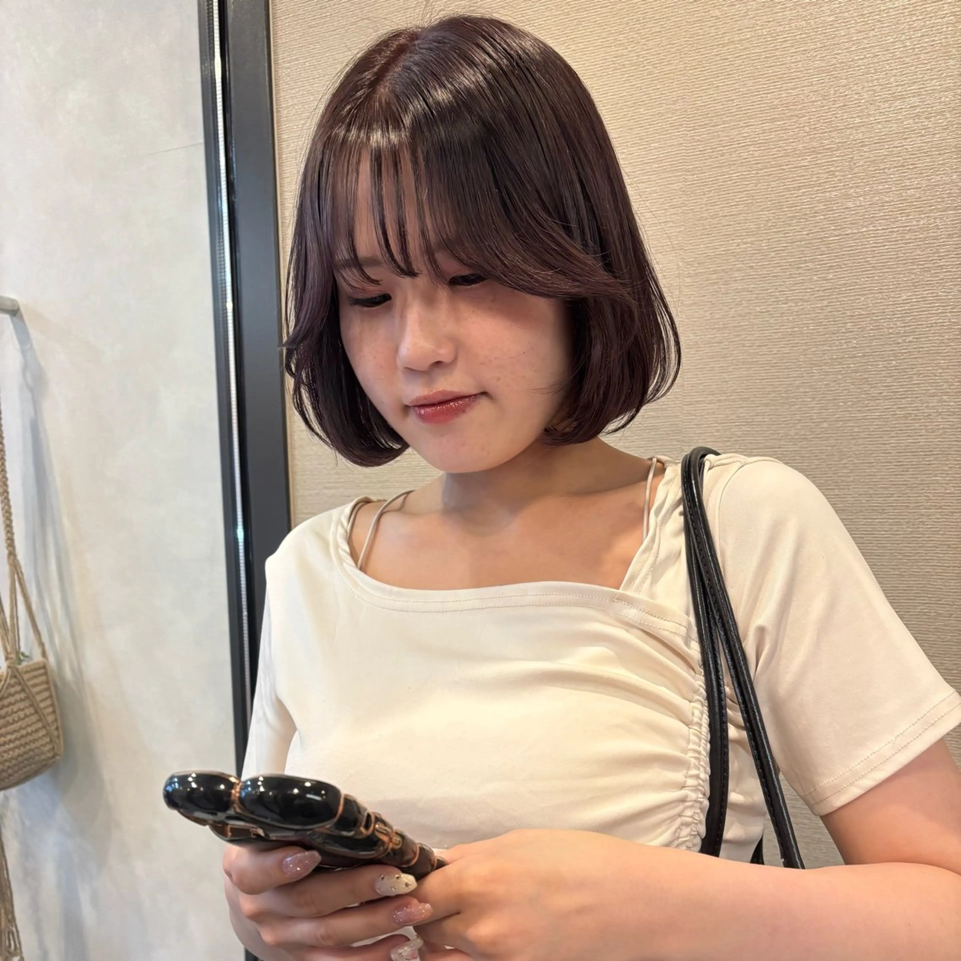 ショート カット ヘアカラー トリートメント 似合わせボブカット/ 髪質改善/細川実知香のヘアスタイル