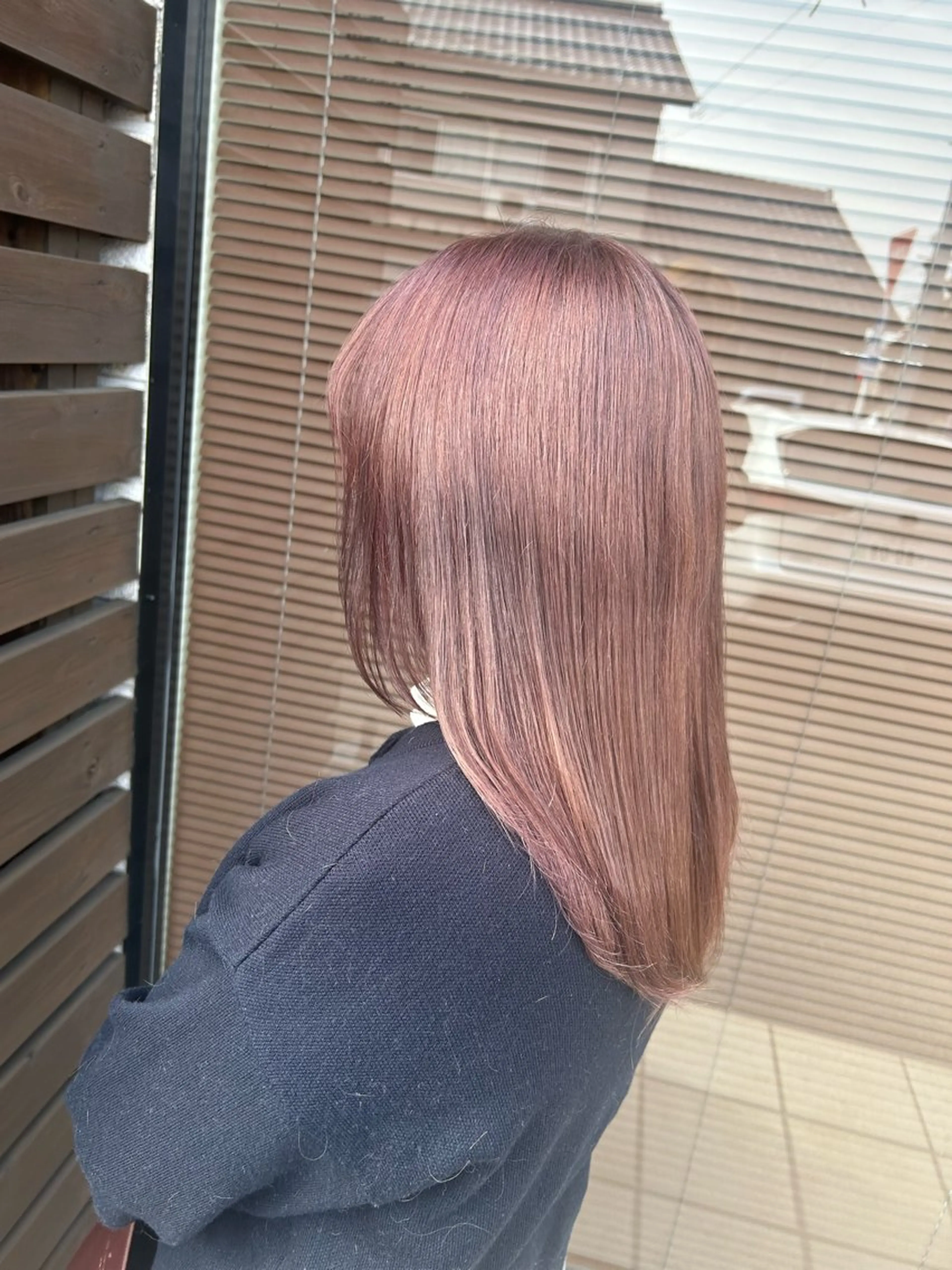 ロング カット ヘアカラー トリートメント ボブ/切りっぱなし/ 縮毛矯正/吉川清保のヘアスタイル