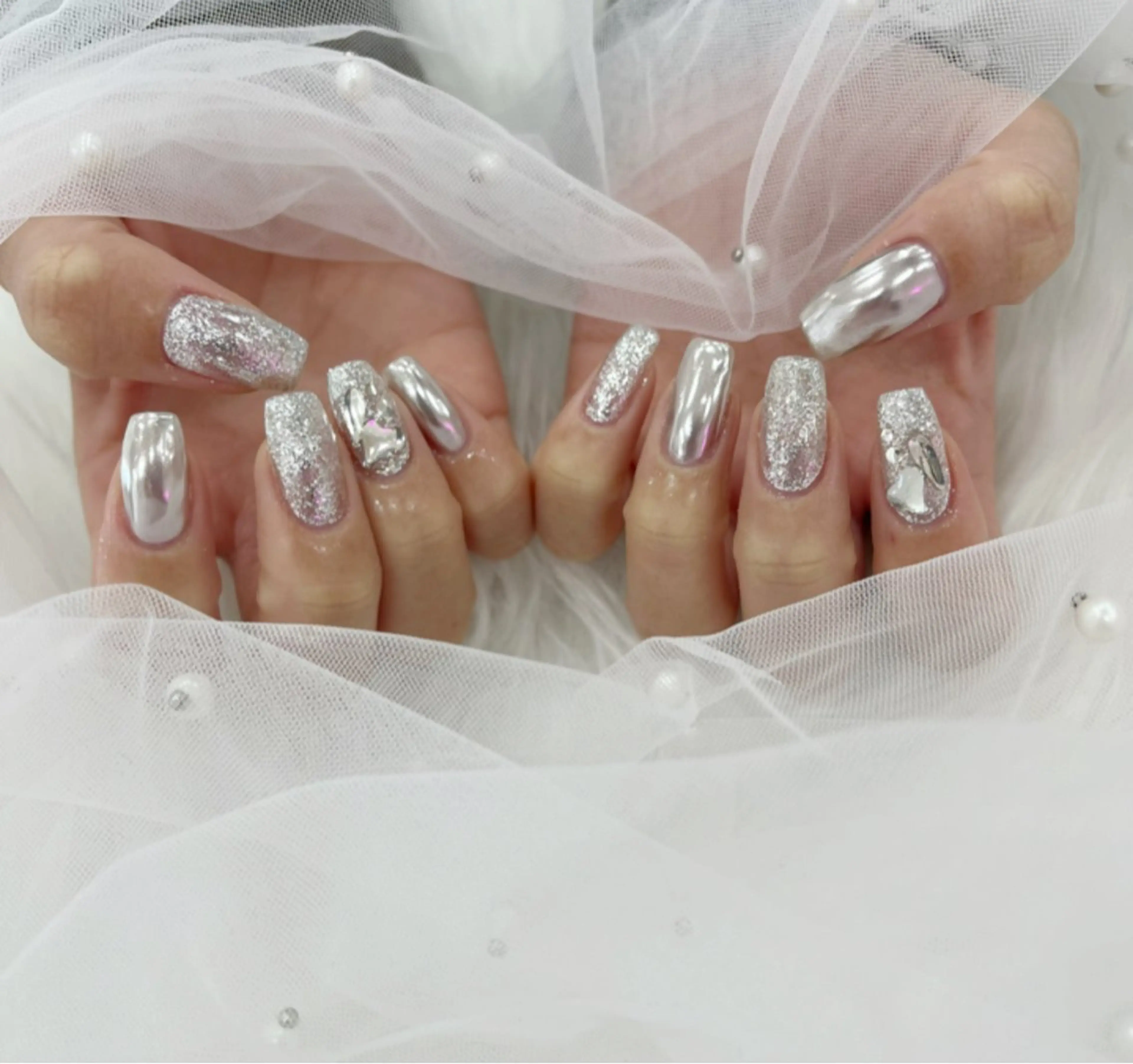 ネイル 長さ出し フットネイル ジェルネイル 韓国ネイル マグネットネイル #Amin所属・#Amin nail salonのネイルデザイン