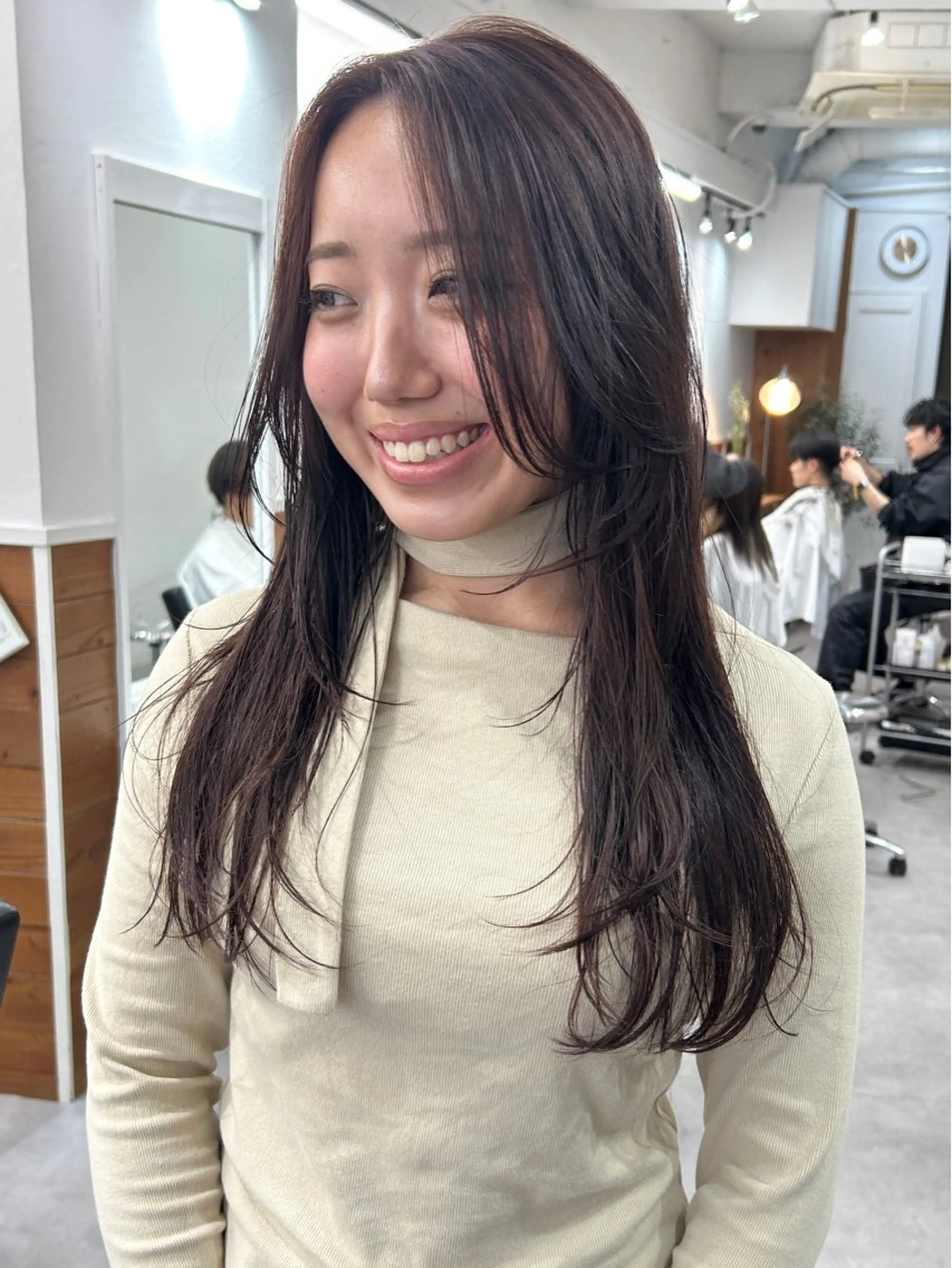 ロング カラー レイヤーボブ/ 艶カラー/サナ🌼のヘアスタイル