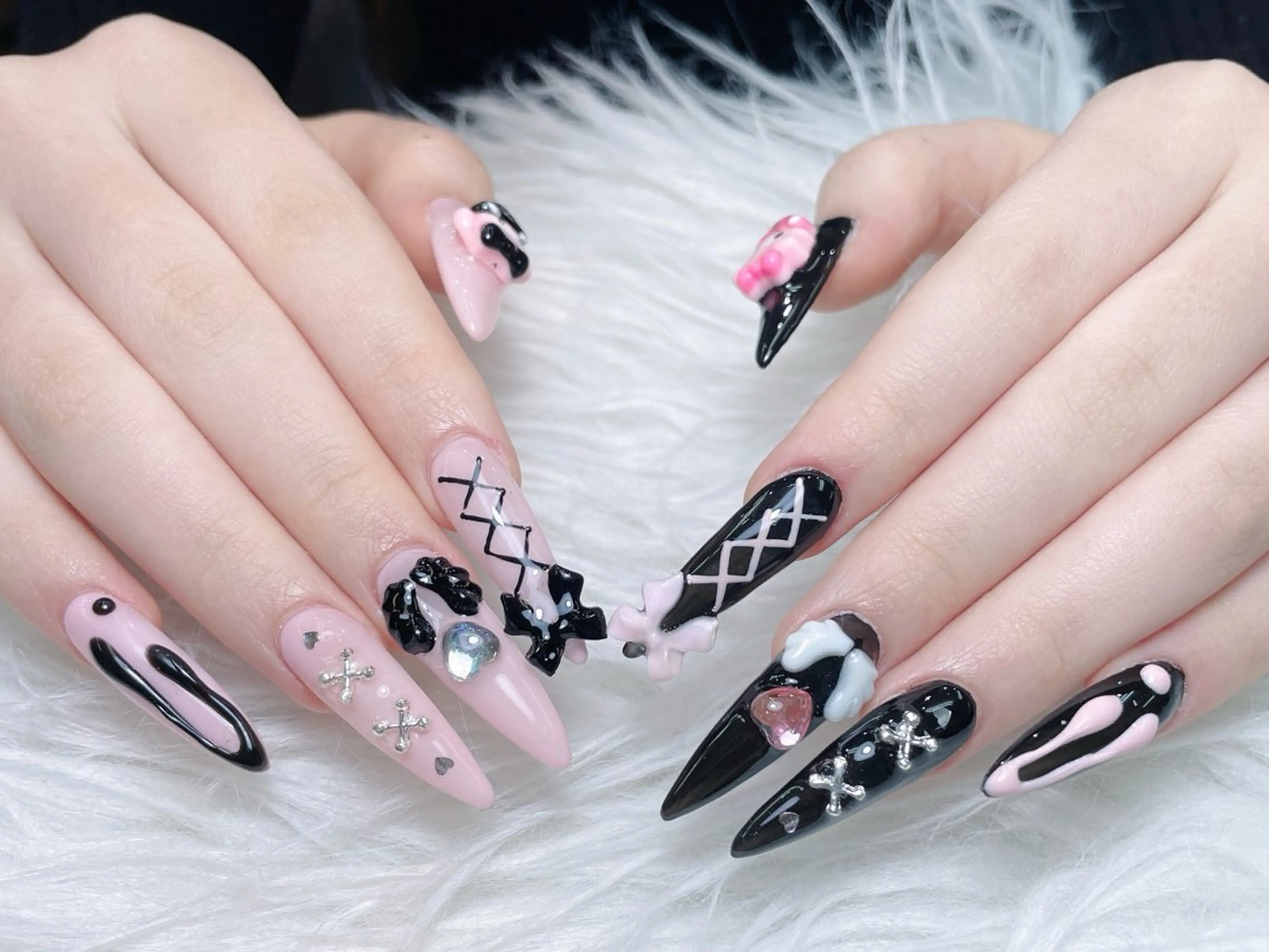 ネイル ロングネイル ネイルプリンセス所属・princess 木戸　唯のネイルデザイン