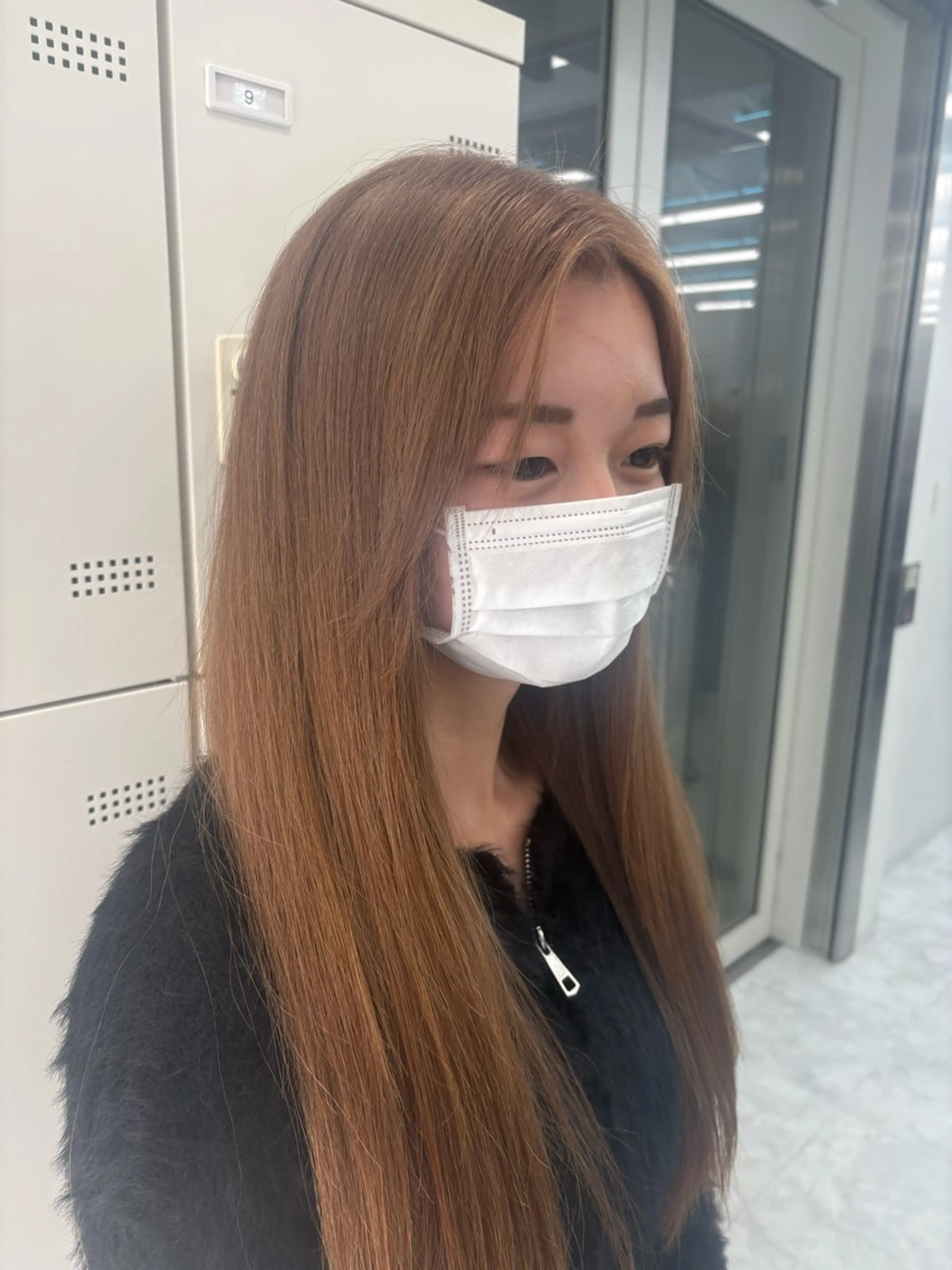 カラー ハイトーン/透明感 艶カラー/SAKI‎のヘアスタイル