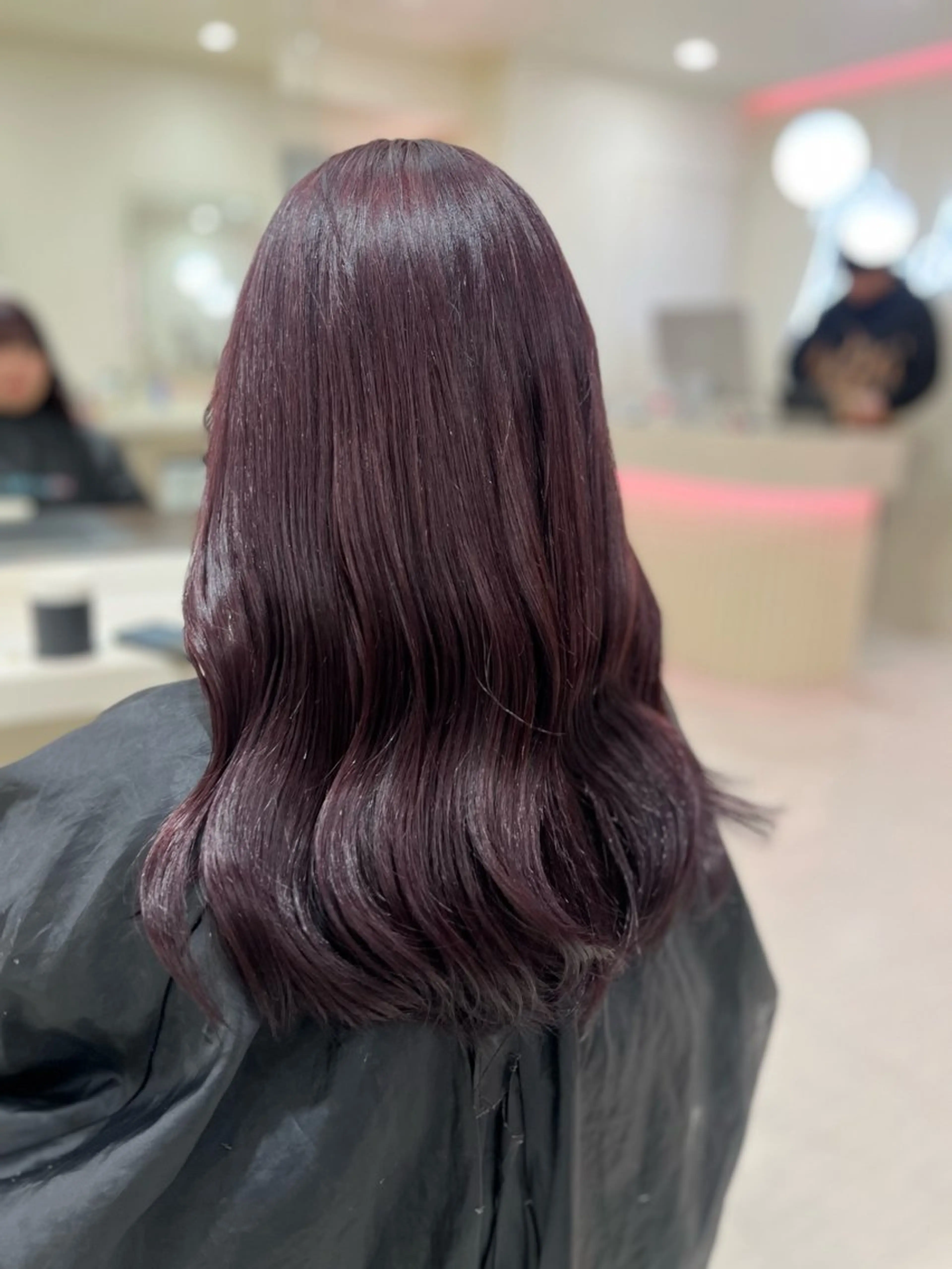 ロング カラー ヘアカラー ヘアセット 大人上品ベージュ 🎀HARUNAのヘアスタイル