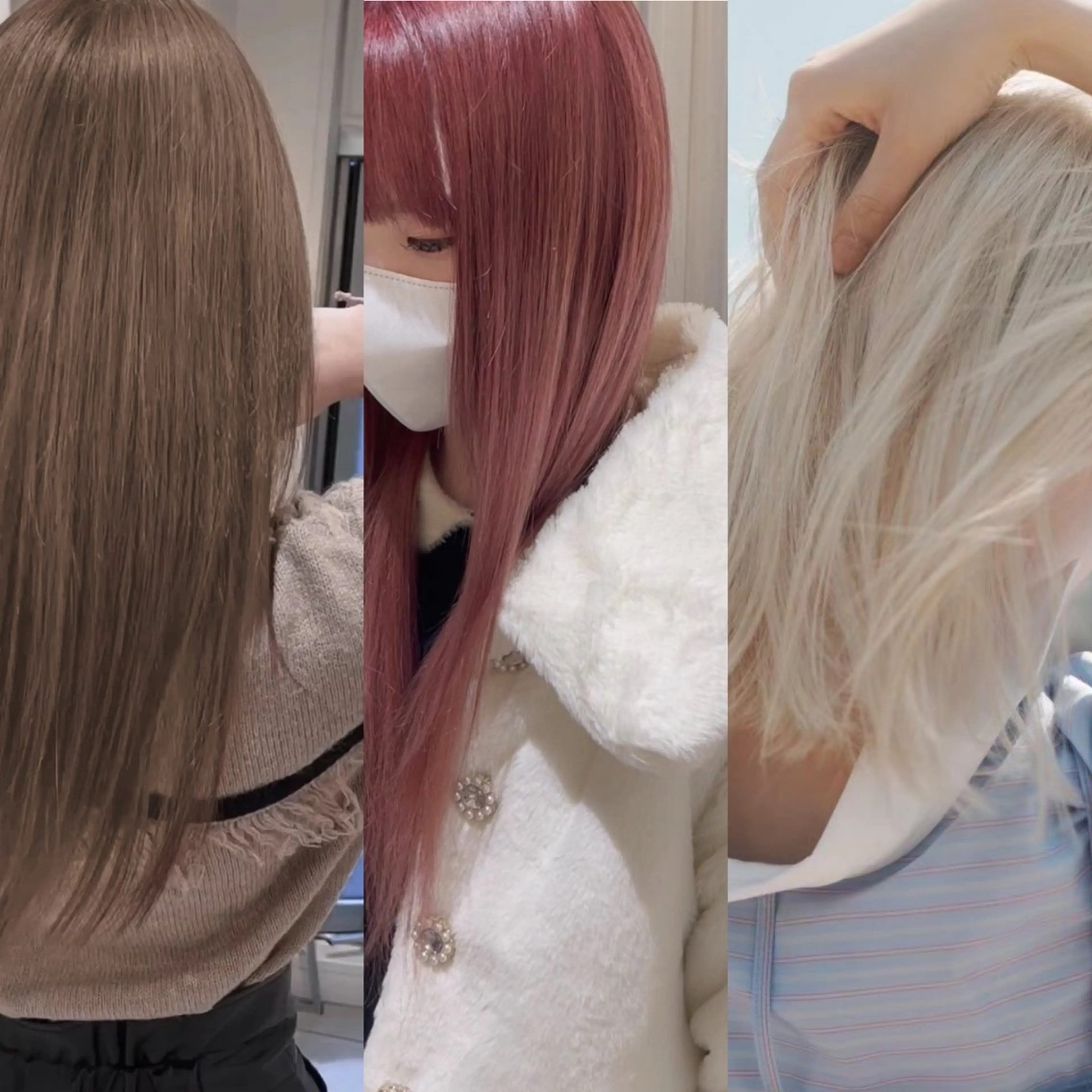 ロング カラー 💖大人韓国ヘア💖 韓国艶カラー【銀座】のヘアスタイル