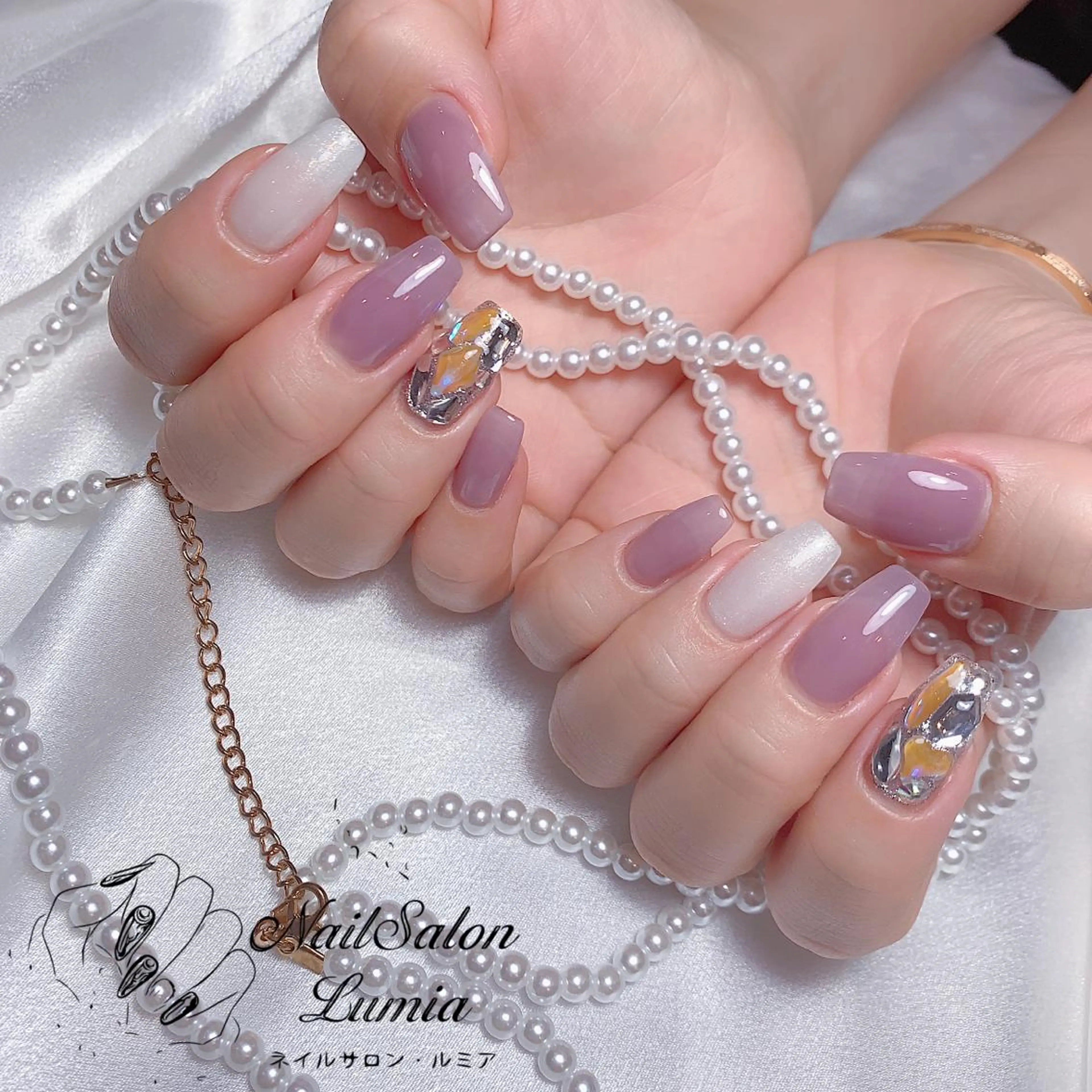 ネイル ハンドネイル ネイルサロン ルミア Lumia 店長のネイルデザイン