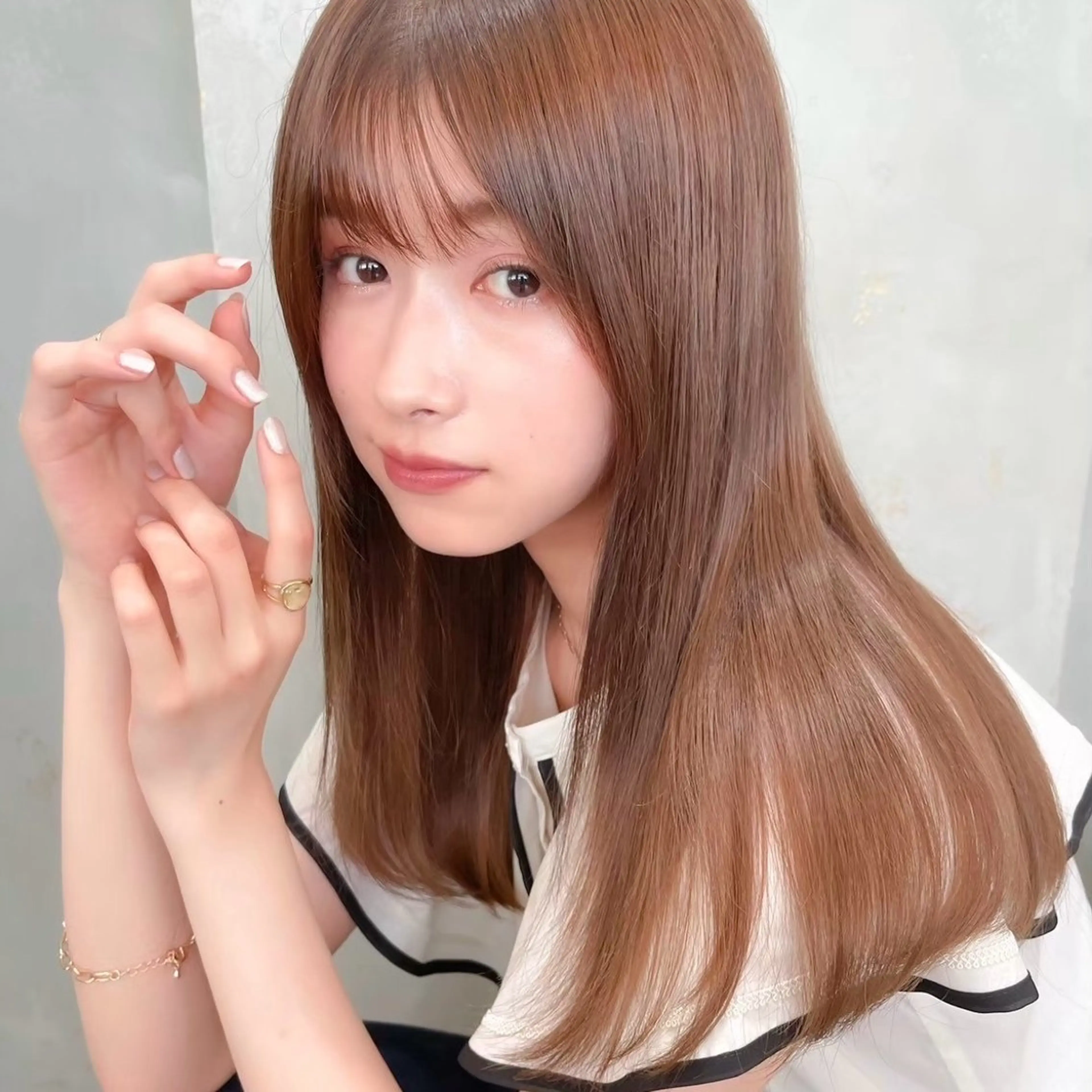 ⭐️ご新規様限定⭐️カット+ブリーチなしダブルカラー+超音波トリートメント+ReFaマイクロバブル【VEENA】🫧の写真