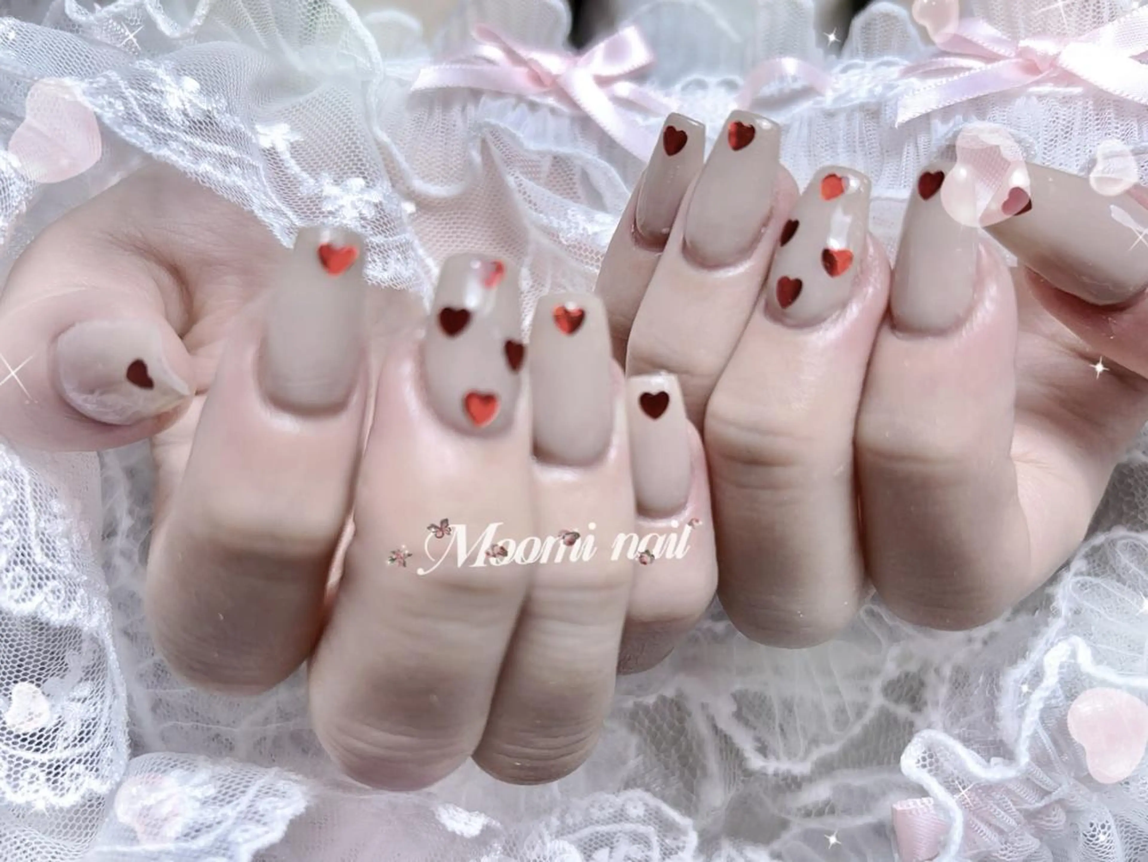 ネイル アートネイル 成人式 長さ出し フットネイル フレンチネイル ハンドネイル moomi nail スカルプ専門のネイルデザイン