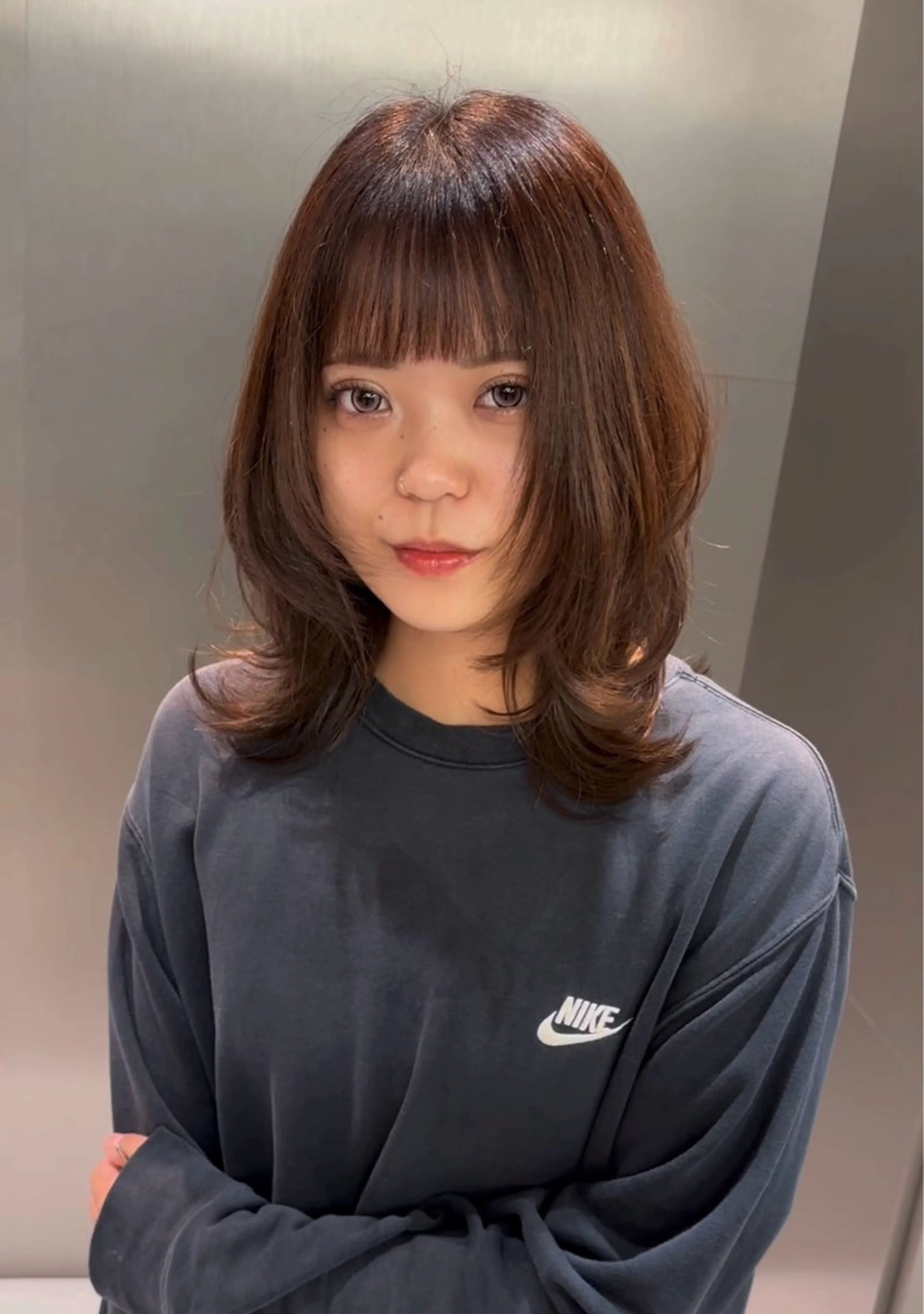 ミディアム 大阪ハイトーン /MYUUのヘアスタイル