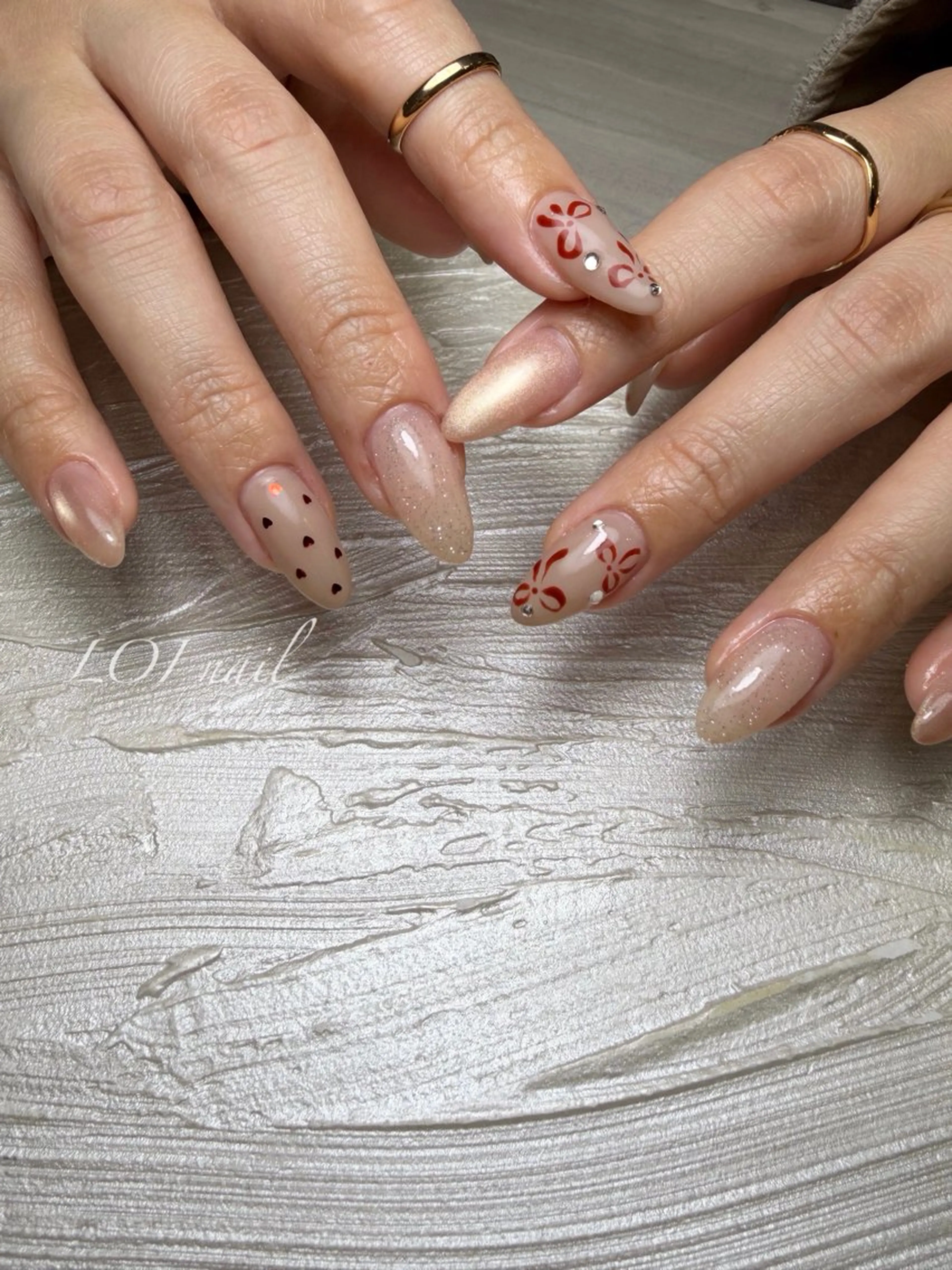 【ハンド】定額デザイン アート4本 (オフあり+¥500)の写真