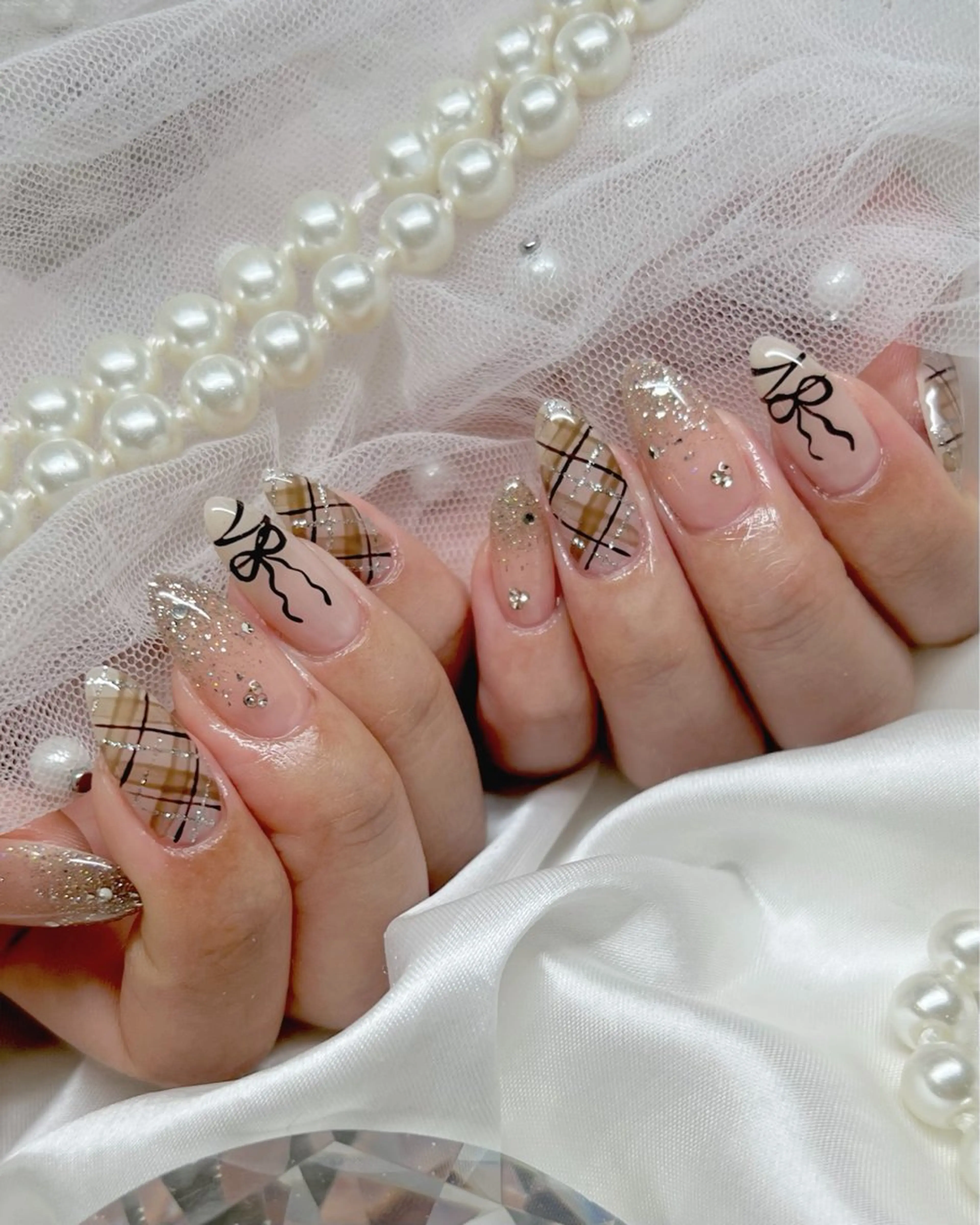 セミロング ハンドネイル Nailsalon Angeのネイルデザイン