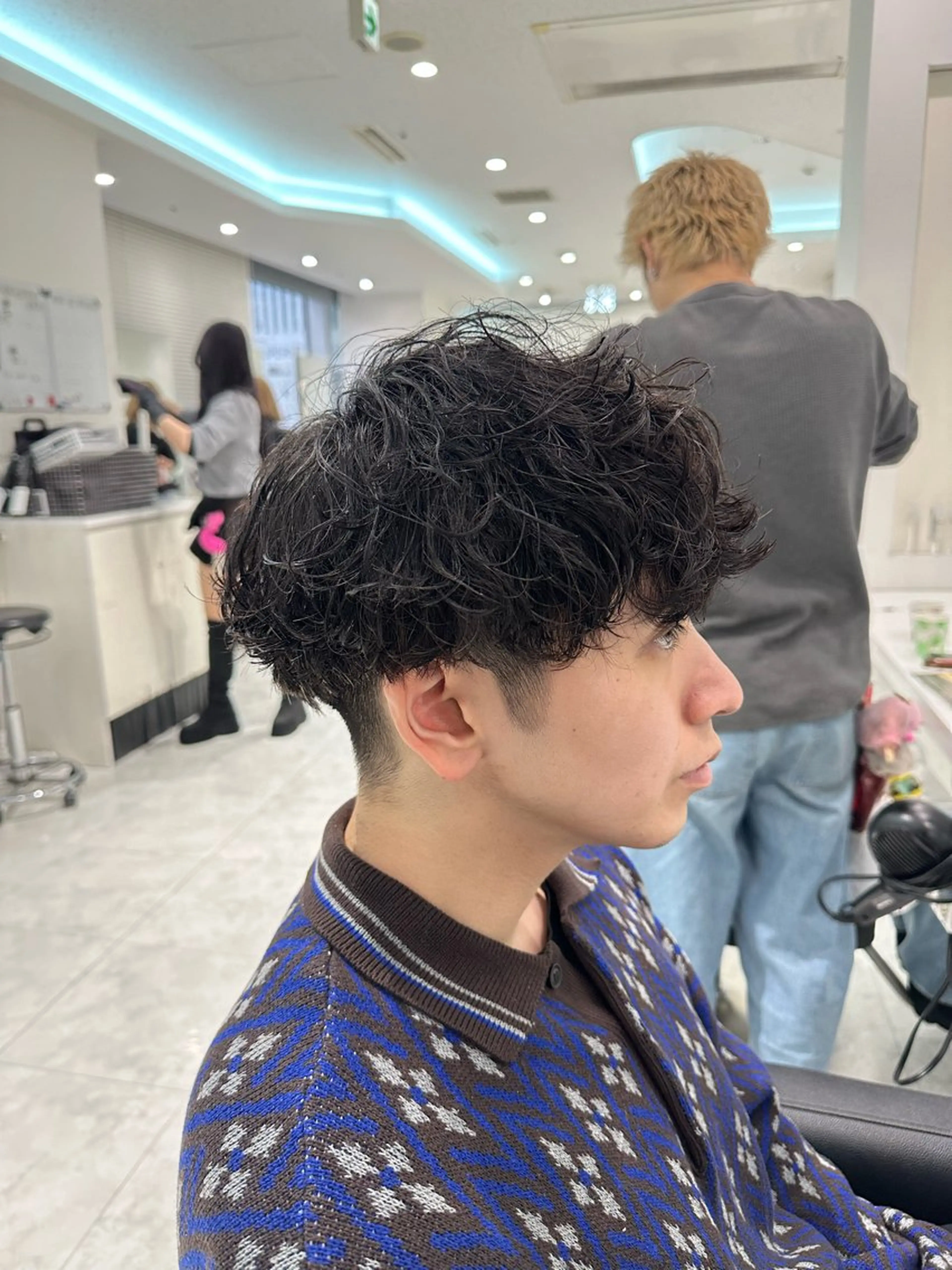 ショート パーマ メンズ カット パーマ 🐺韓国風メンズ特化 あさひ🐺のヘアスタイル