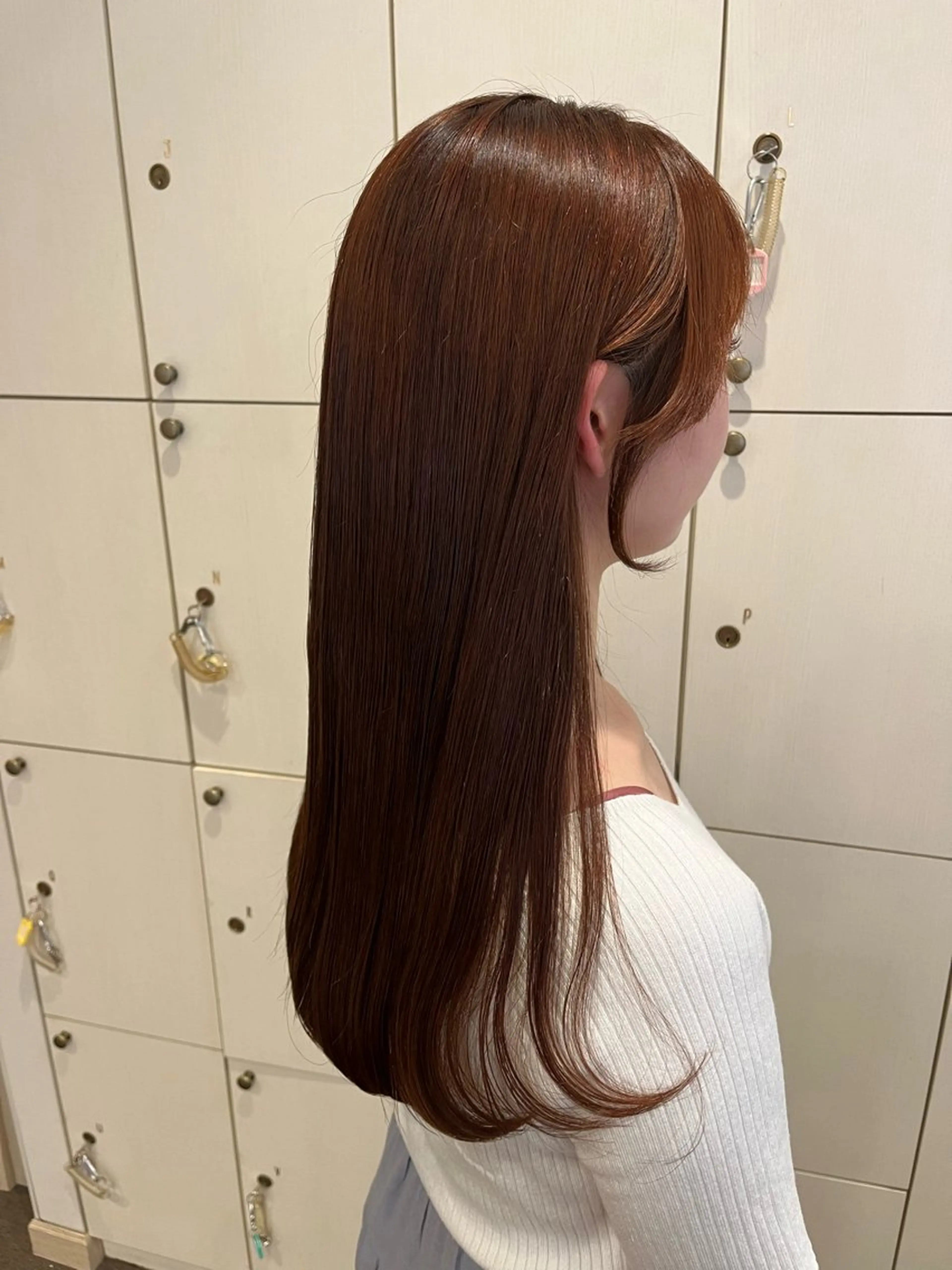 ロング カット ヘアカラー トリートメント 顔まわり🤍小顔 カット🤍みさきのヘアスタイル