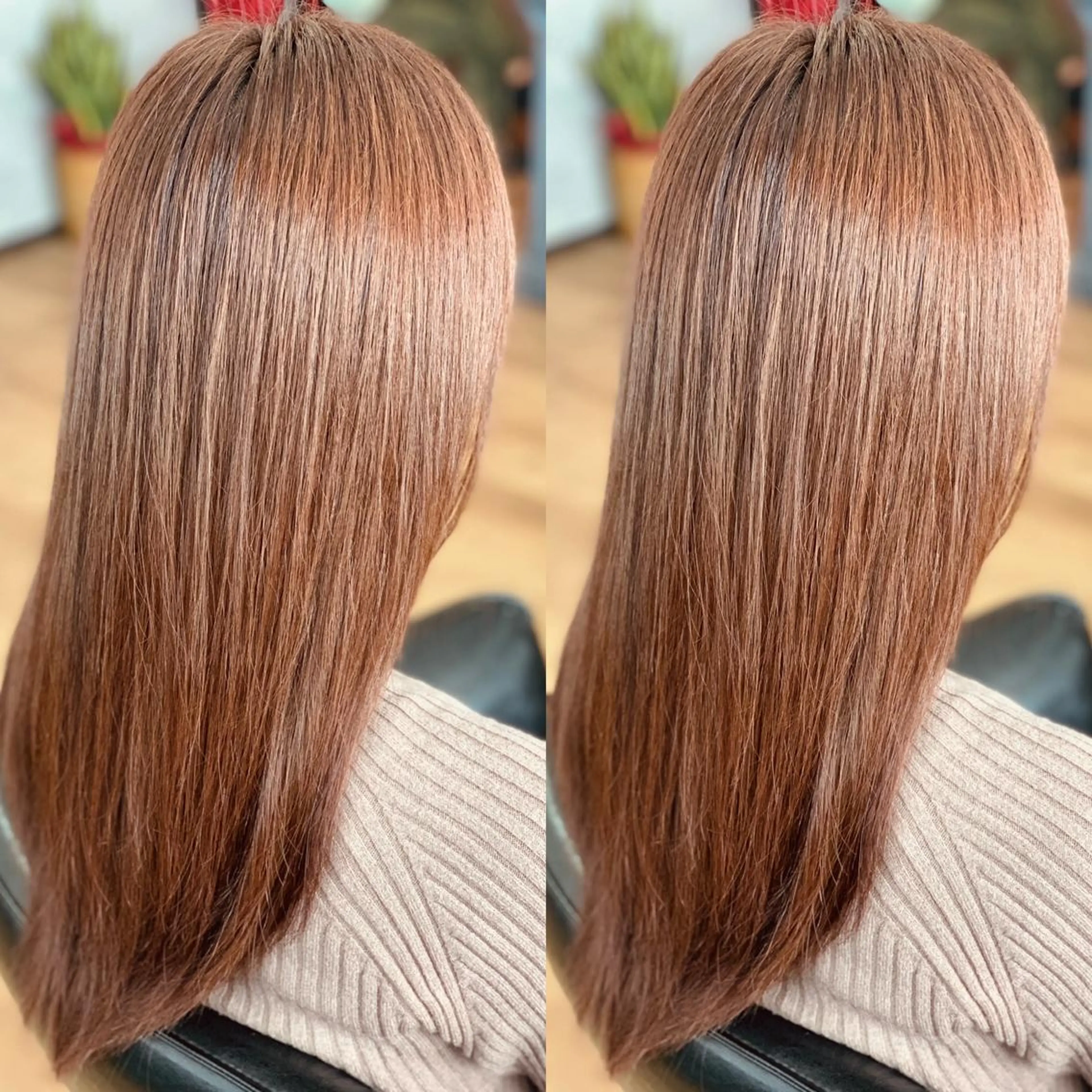 セミロング SALOWIN心斎橋Suite店所属・ブリーチ毛にもできる 縮毛矯正|鷹司郎のヘアスタイル