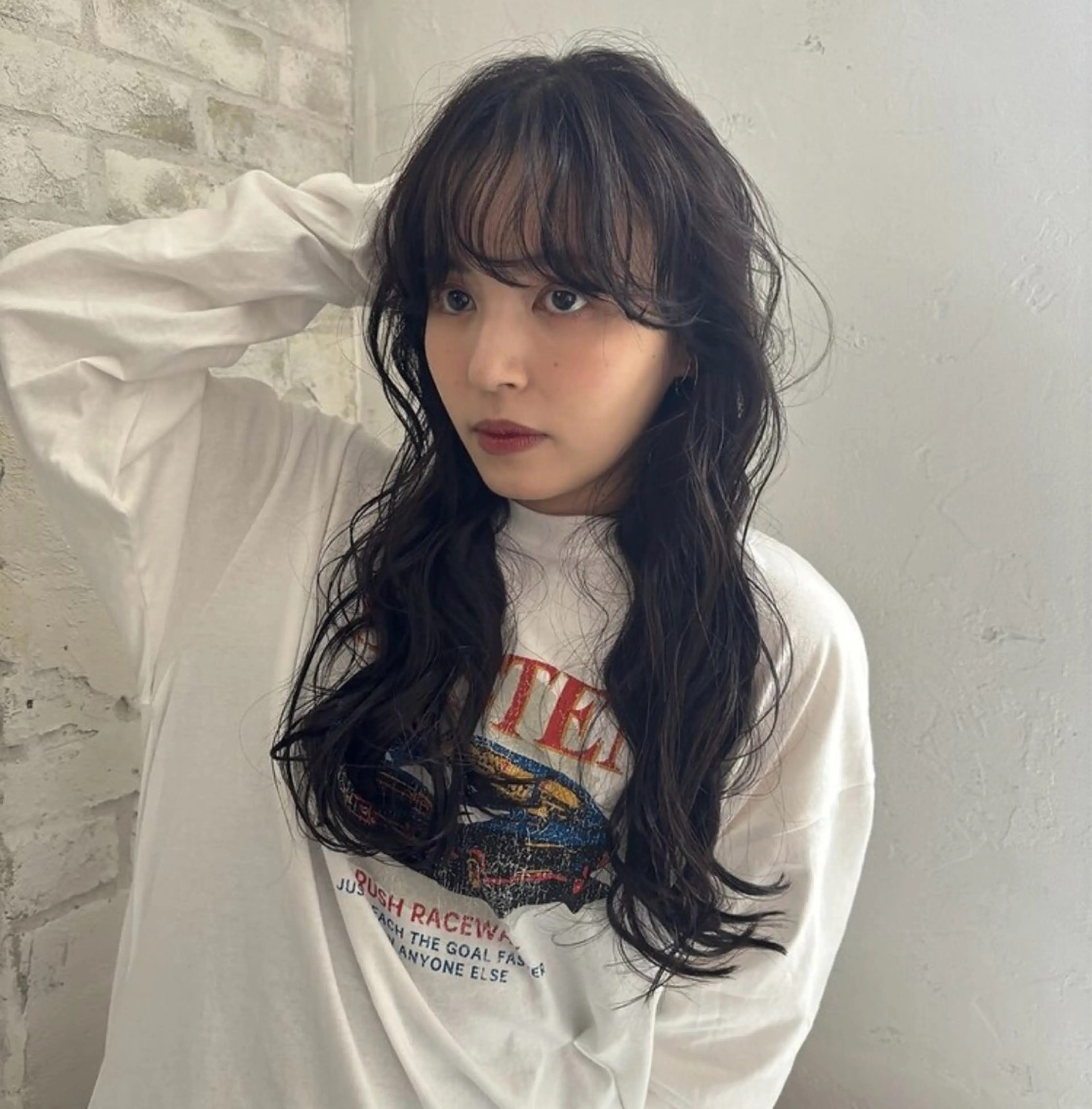 ロング ボブ/タッセルボブ 虎白のヘアスタイル