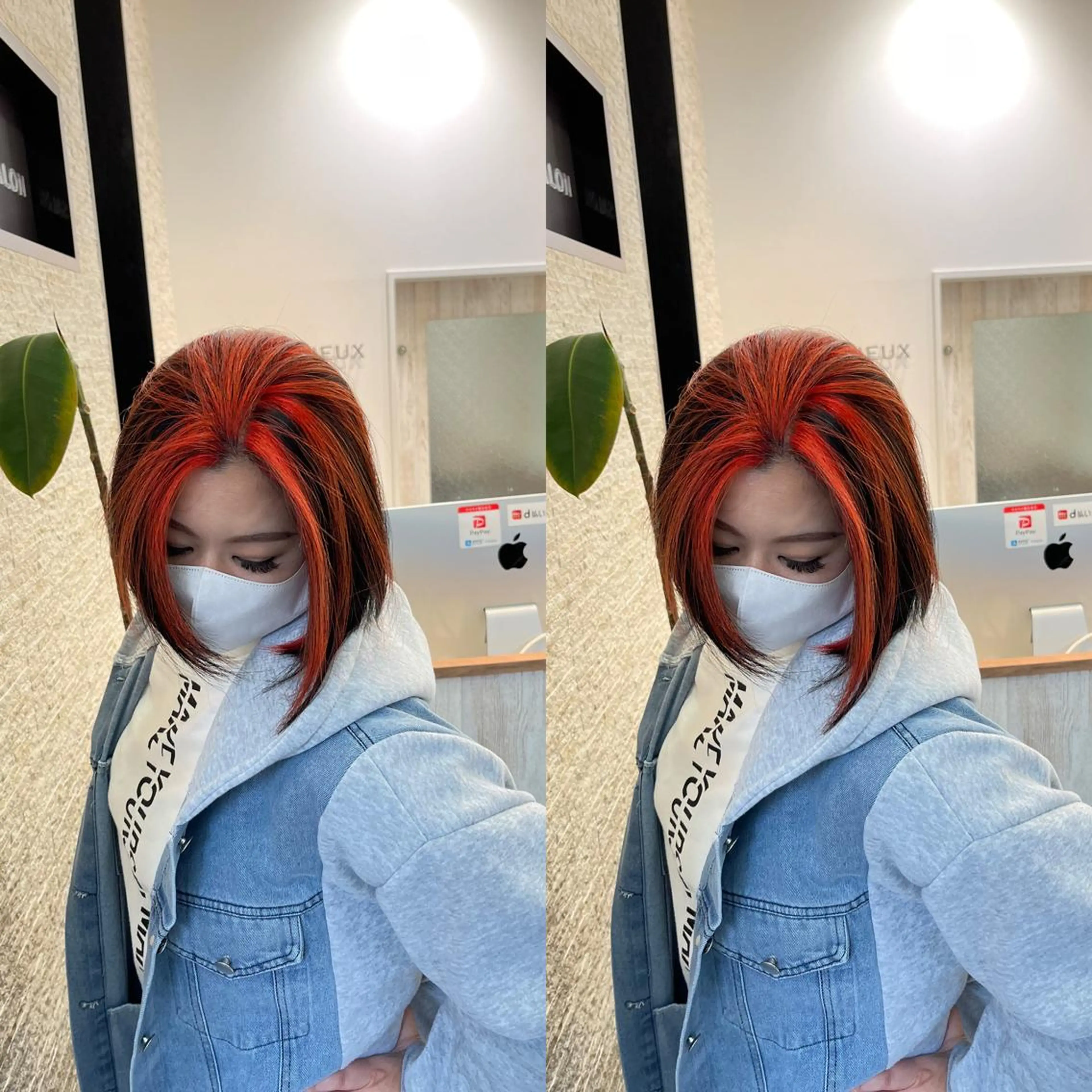 ショート ヘアカラー トリートメント Y Uのヘアスタイル