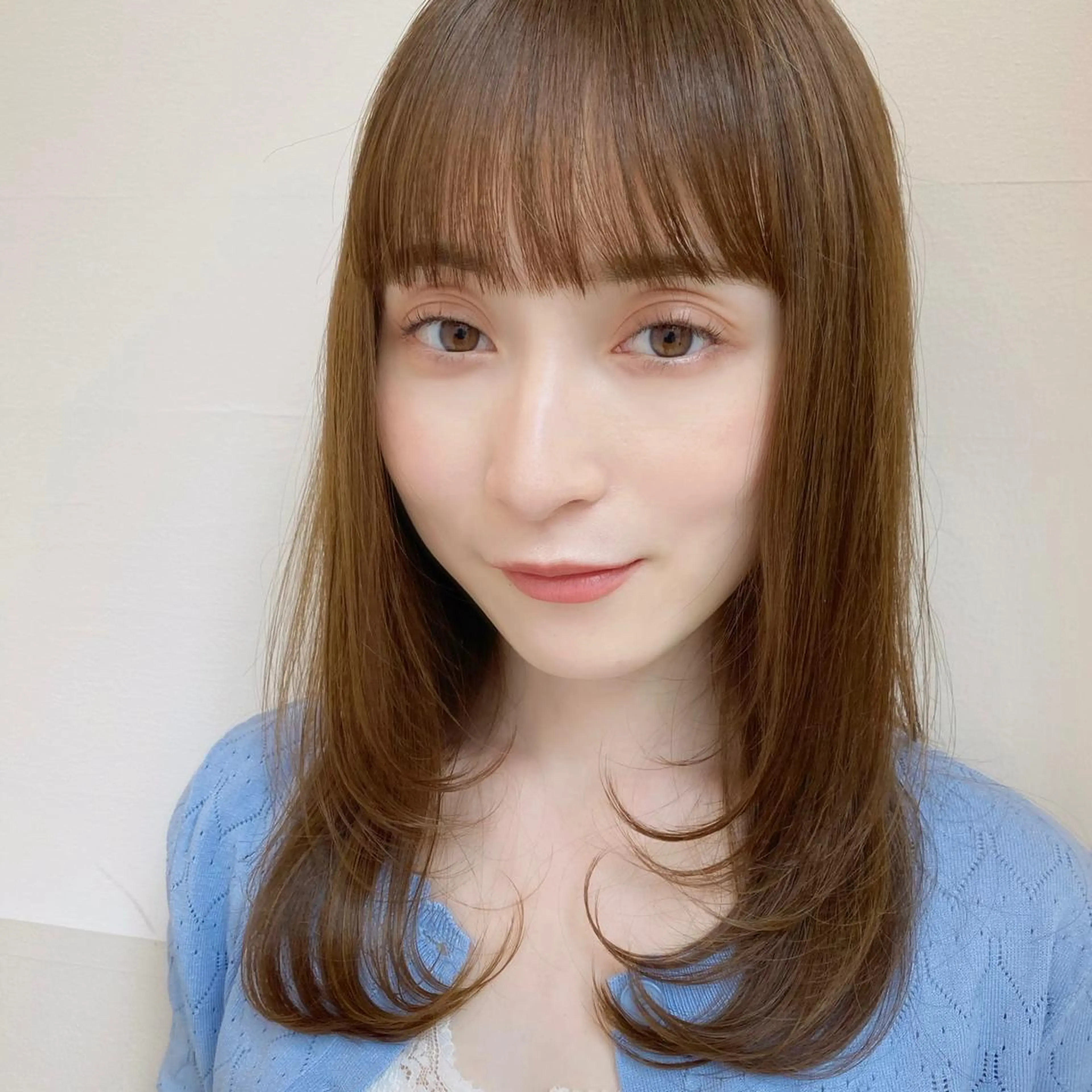 セミロング カラー 🪭risa 暖色/レイヤー🪭のヘアスタイル