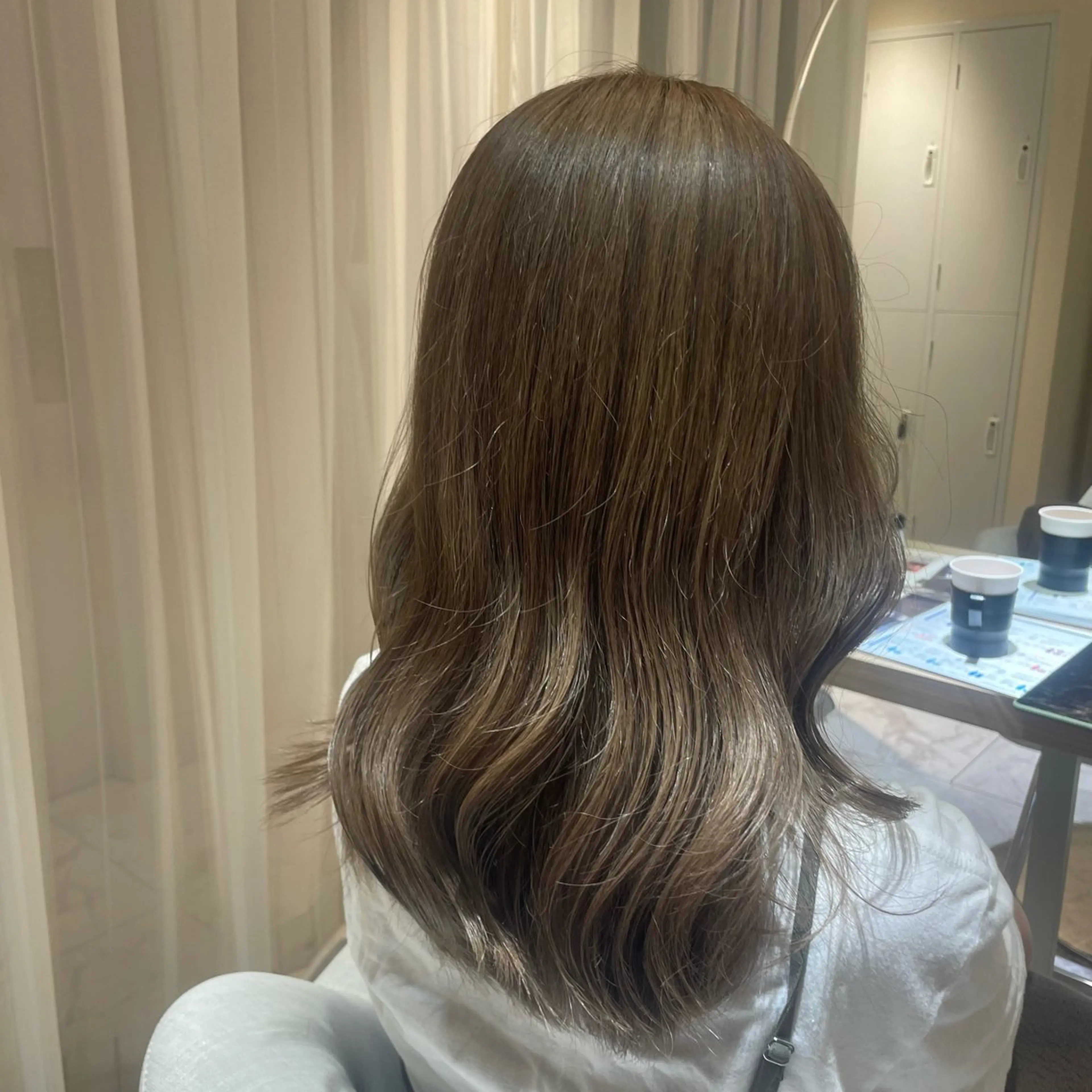 セミロング ヘアカラー トリートメント ヘッドスパ マホ/日吉/髪質改善 /レイヤー/ガーリーのヘアスタイル