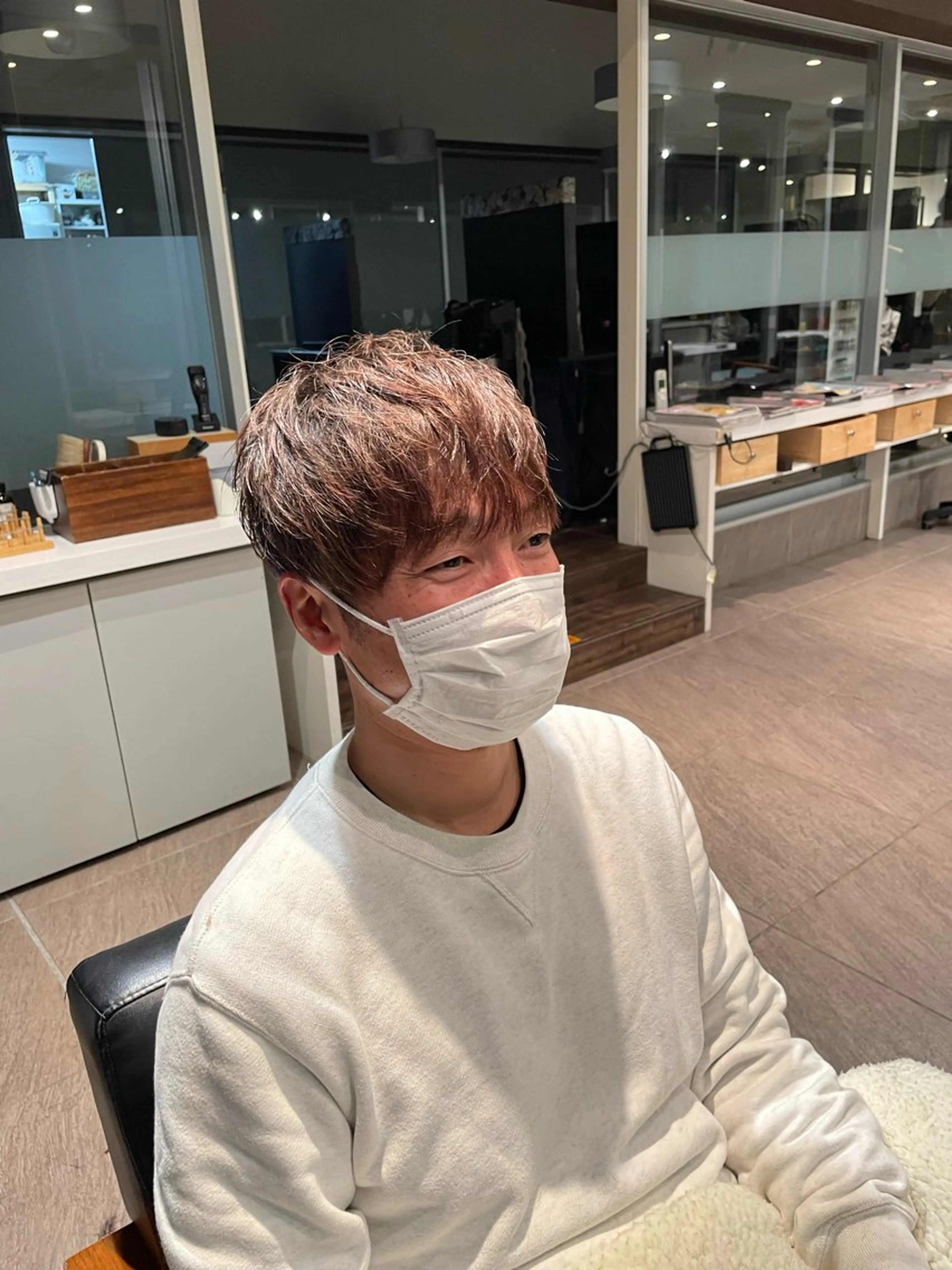 ショート メンズ カット ヘアセット AIN.ANLY.所属・顔まわりカット/レイ ヤーカット/小池 祐のヘアスタイル