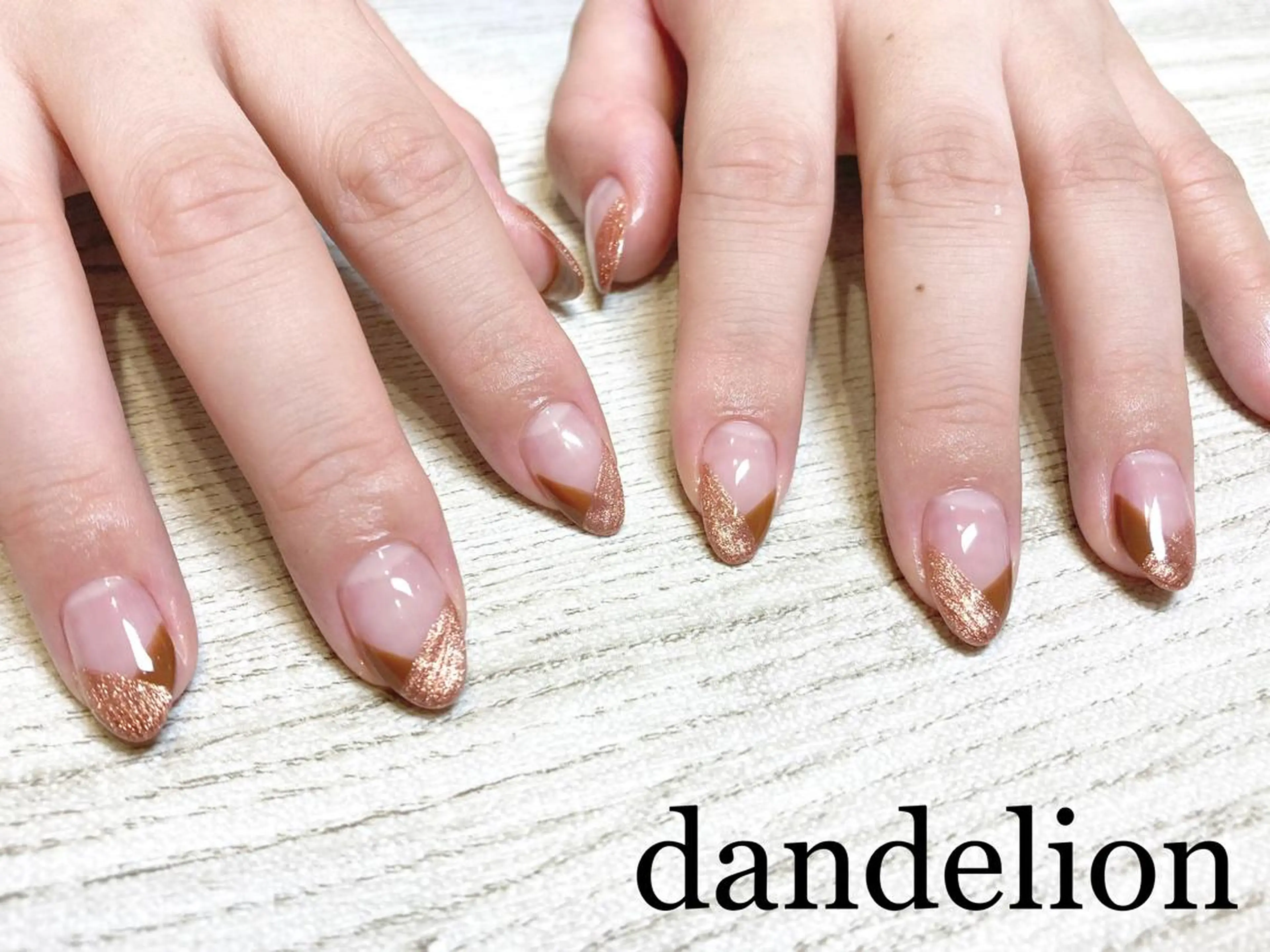 ネイル ハンドネイル ハンドケア dandelion ダンデライオンのネイルデザイン