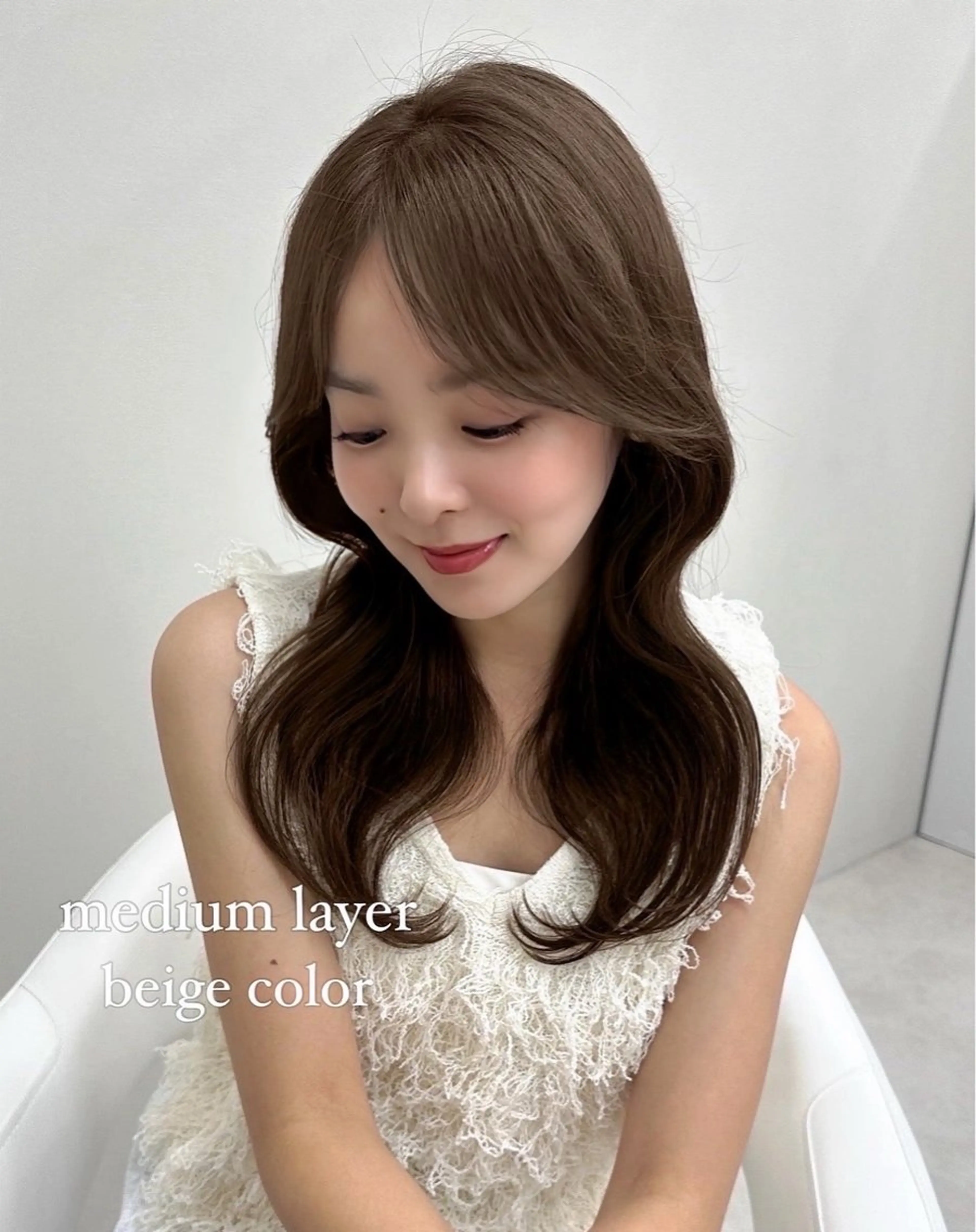 ミディアム Aura所属・丸山 心 / 艶カラーのヘアスタイル