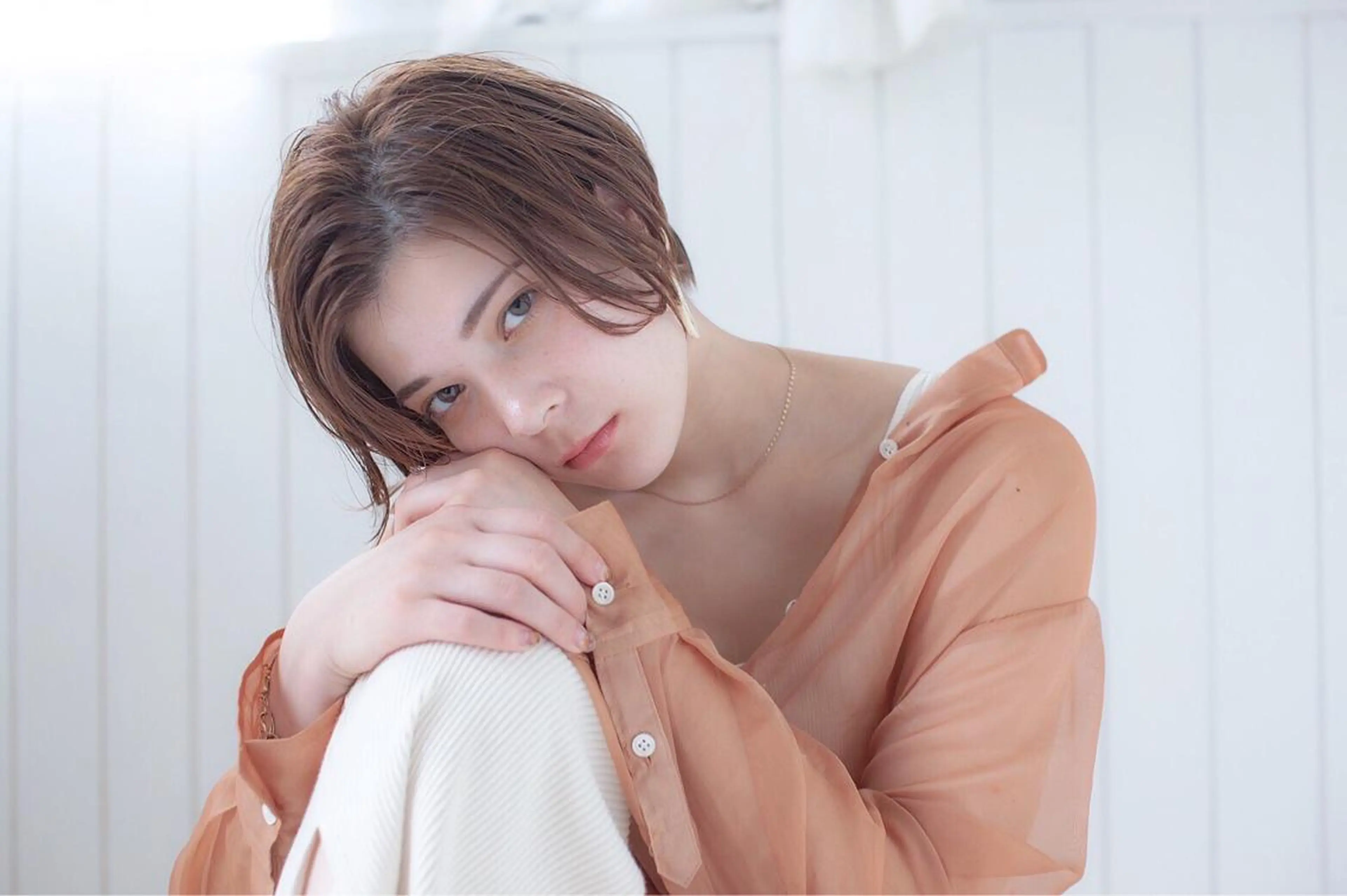 ショート ショートヘア 福島成美/髪質改善 縮毛矯正/カラーのヘアスタイル