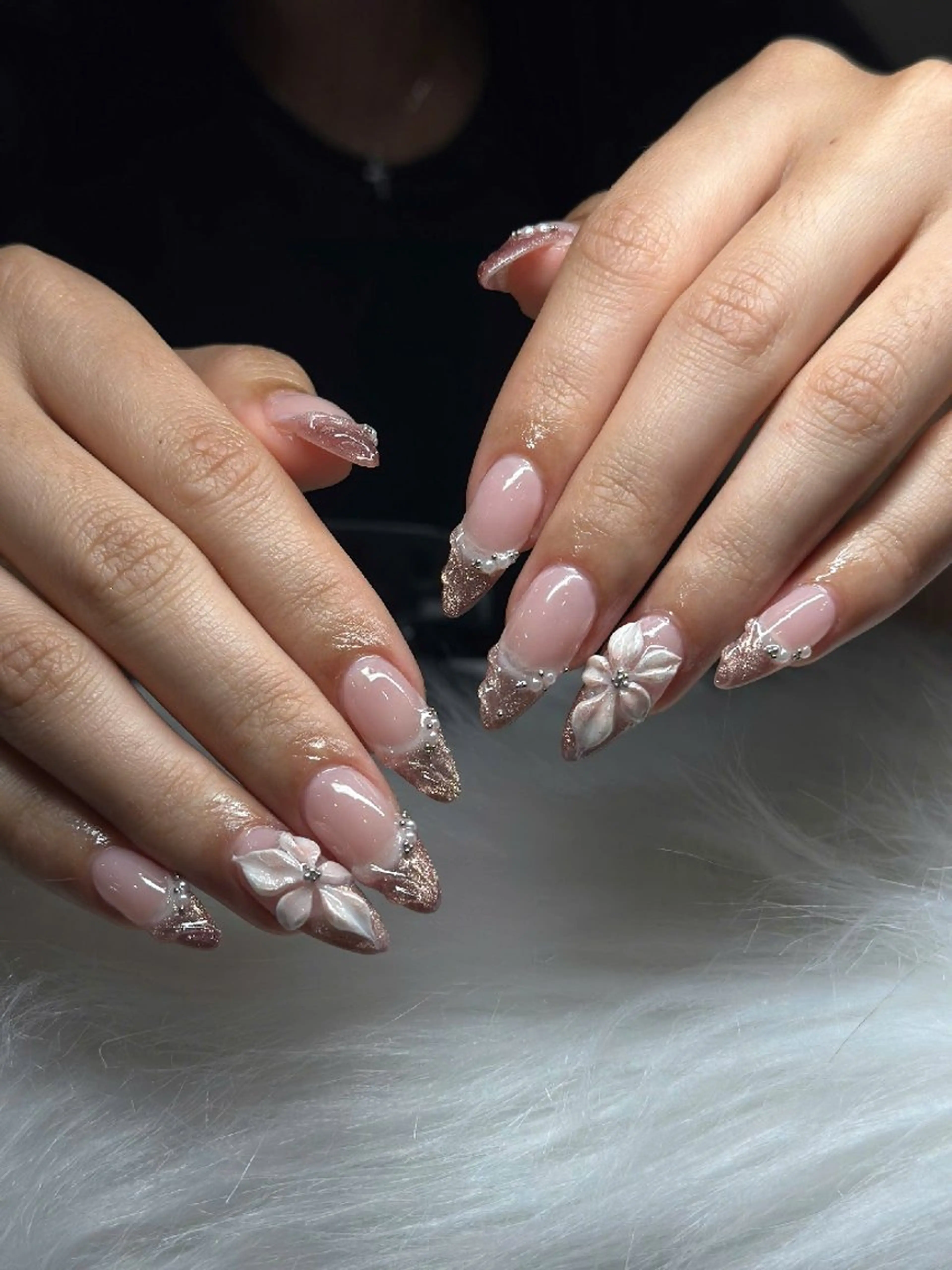 ネイル フレンチネイル グラデーション マグネットネイル ニュアンスネイル オフィスネイル MINDY ミンディのネイルデザイン