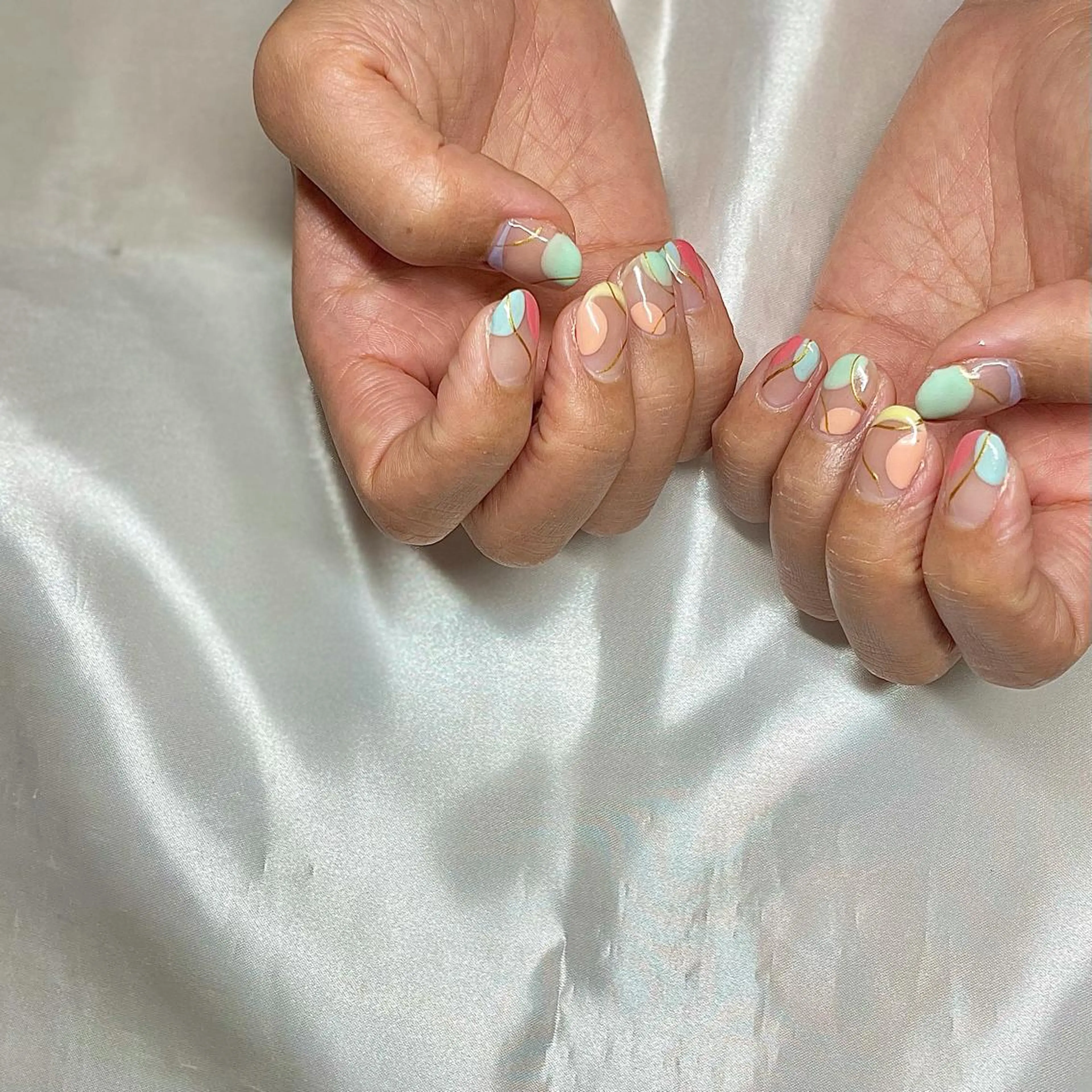 ショート カラー パーマ ヘアアレンジ メンズ キッズ ネイル マツエク・マツパ ハンドネイル ハンドケア nail&eye Aoのマツエク・マツパデザイン