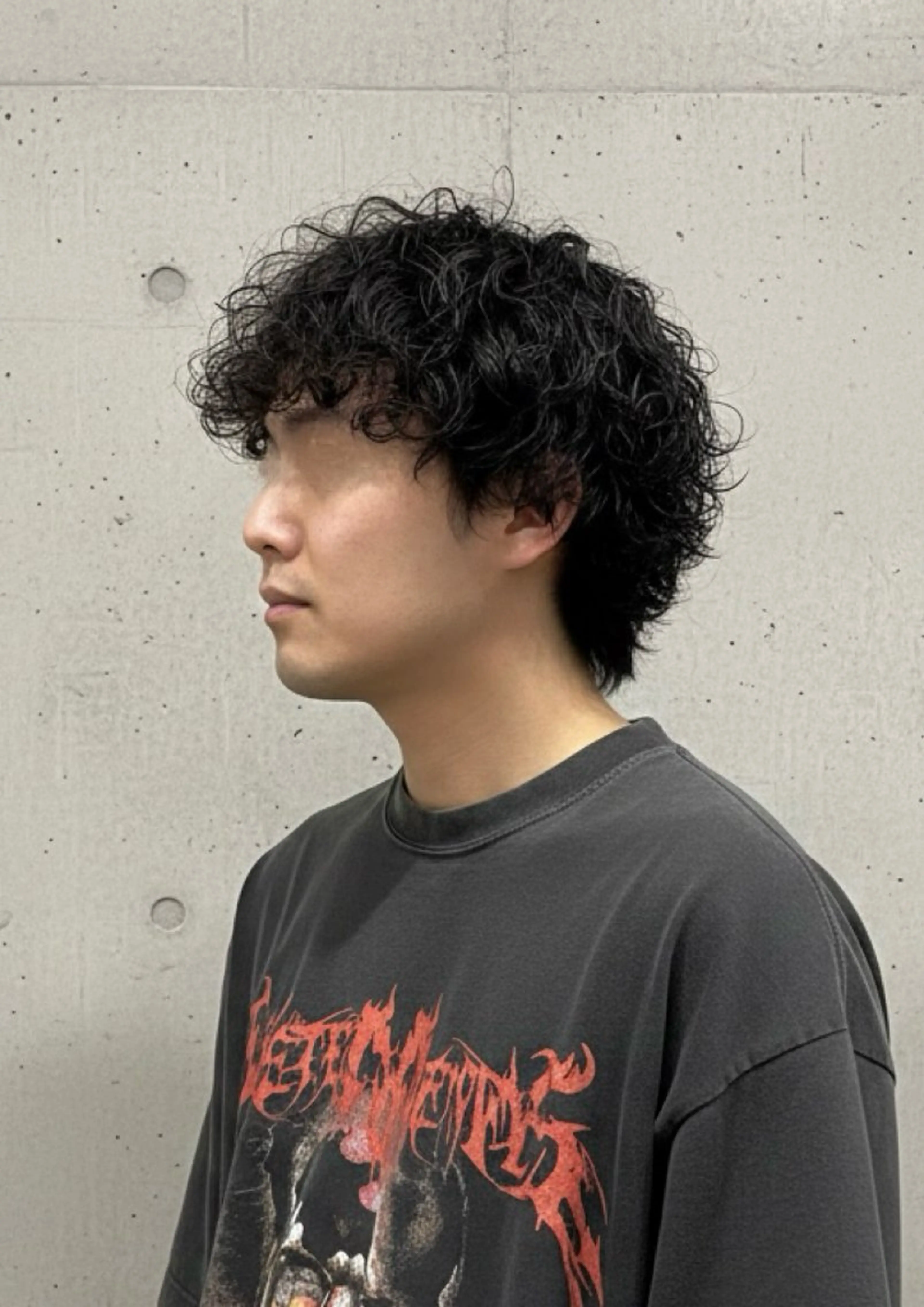 ショート パーマ メンズ メンズパーマ プードルパーマ メンズウルフカット ウルフカット プードルパーマ カット パーマ 大人メンズパーマ /石川瑠青のヘアスタイル