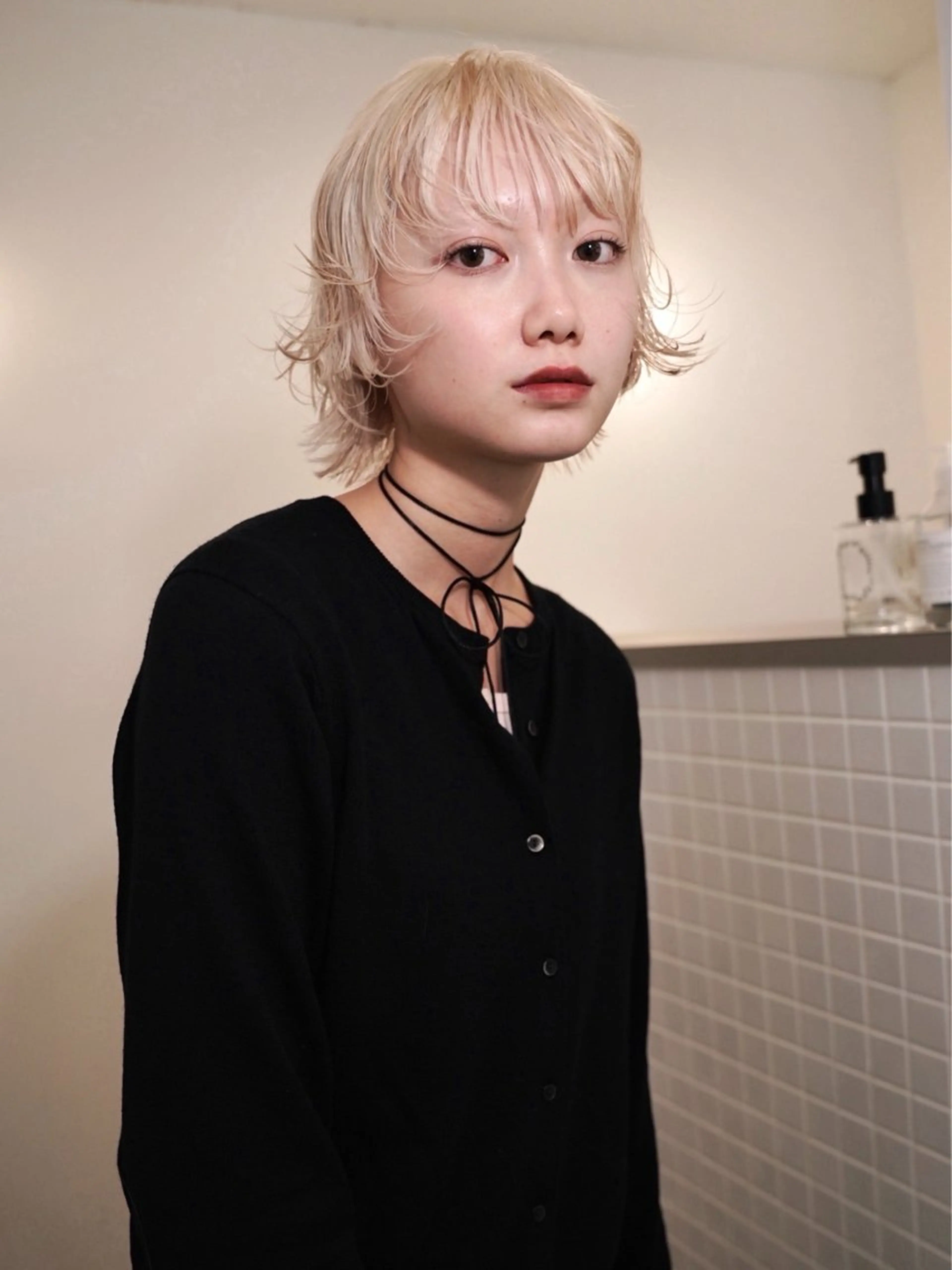 ショート カラー ボブレイヤー ボブ レイヤーカット カット ヘアカラー トリートメント デザイン/レイヤー Kaito🐩/栄のヘアスタイル