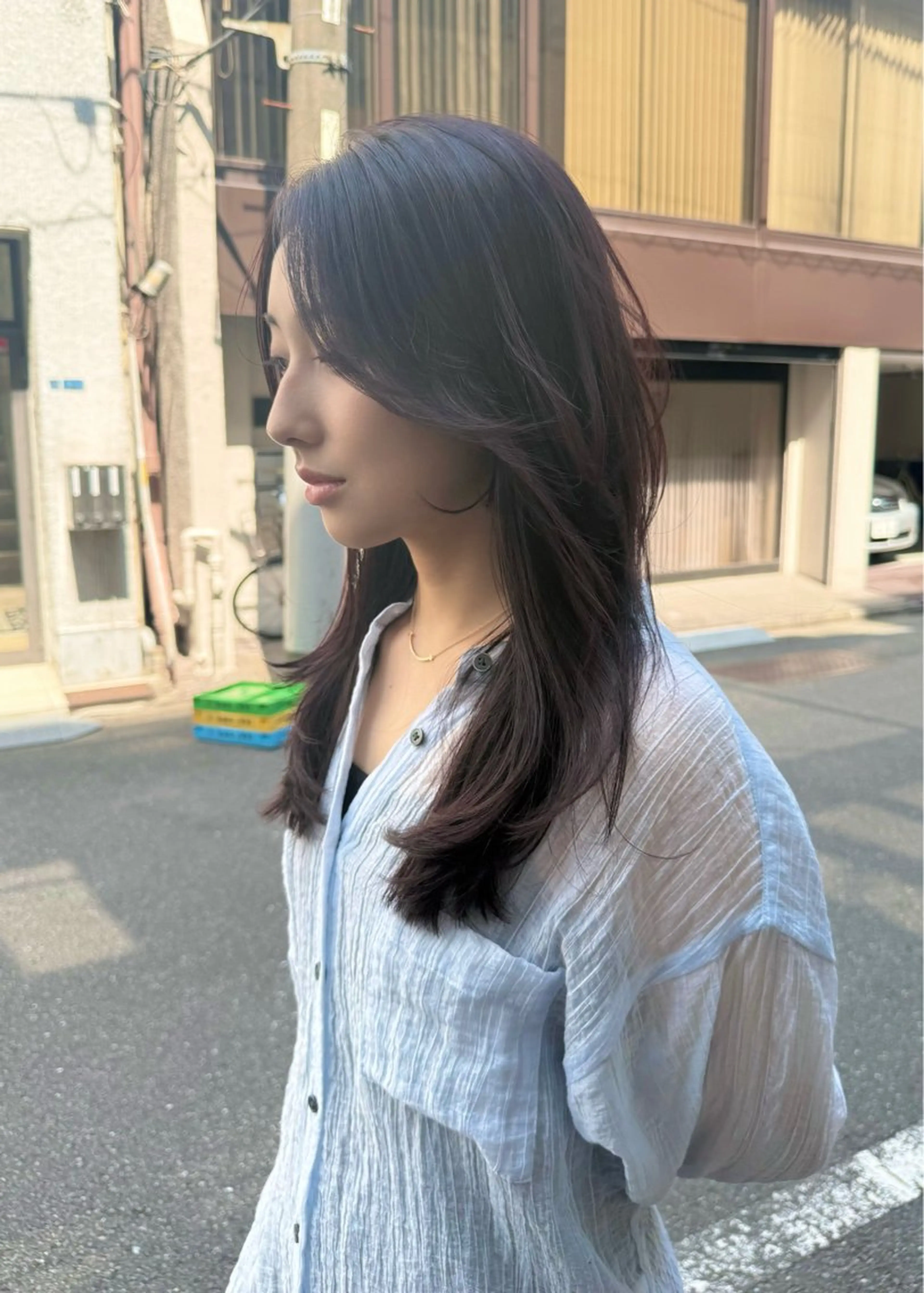 セミロング レイヤーカット カット ヘアカラー パーマ/レイヤー /店長/YURAのヘアスタイル