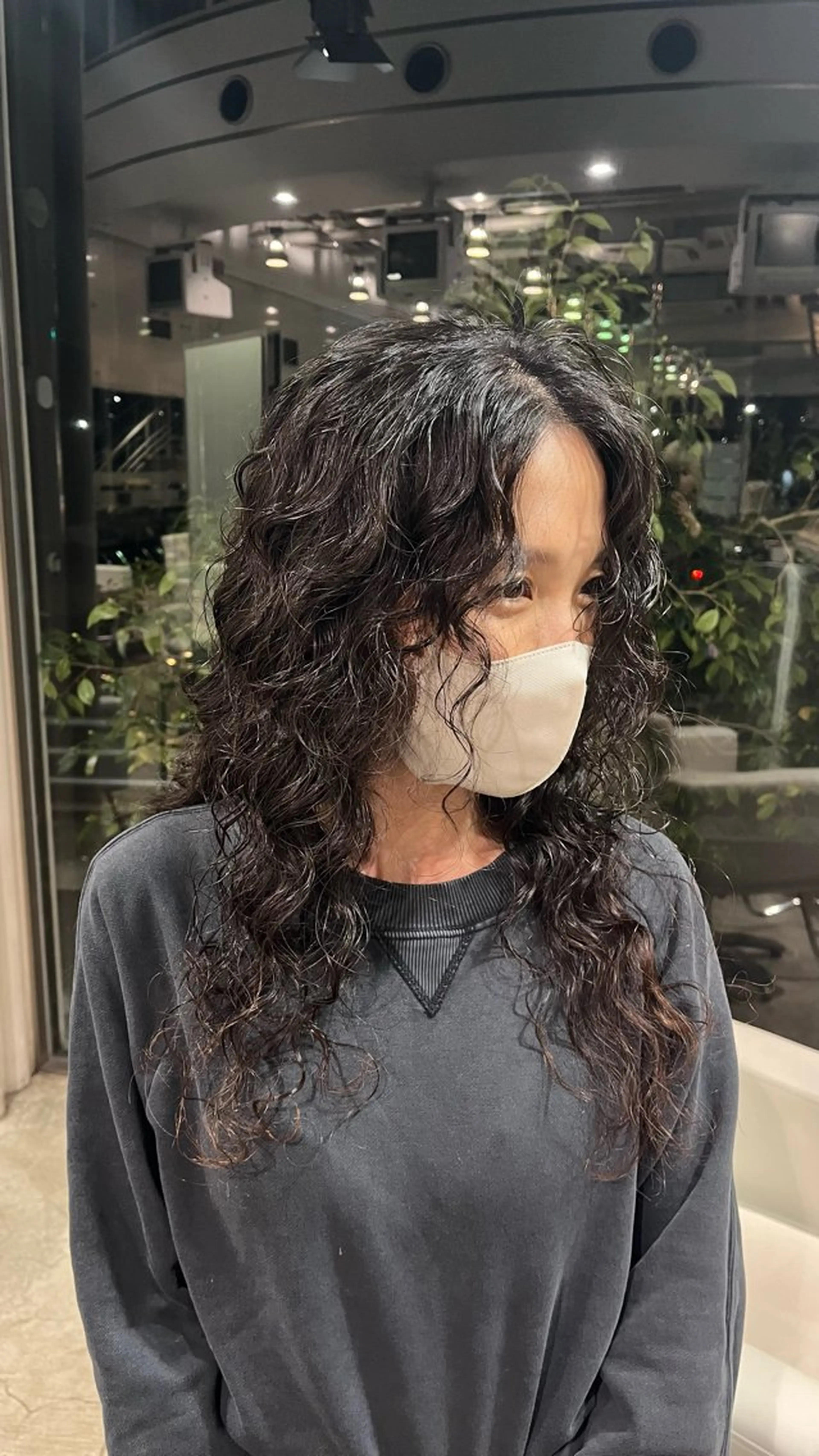 ロング パーマ カット パーマ 似合わせカット🎀 モデル募集中のヘアスタイル